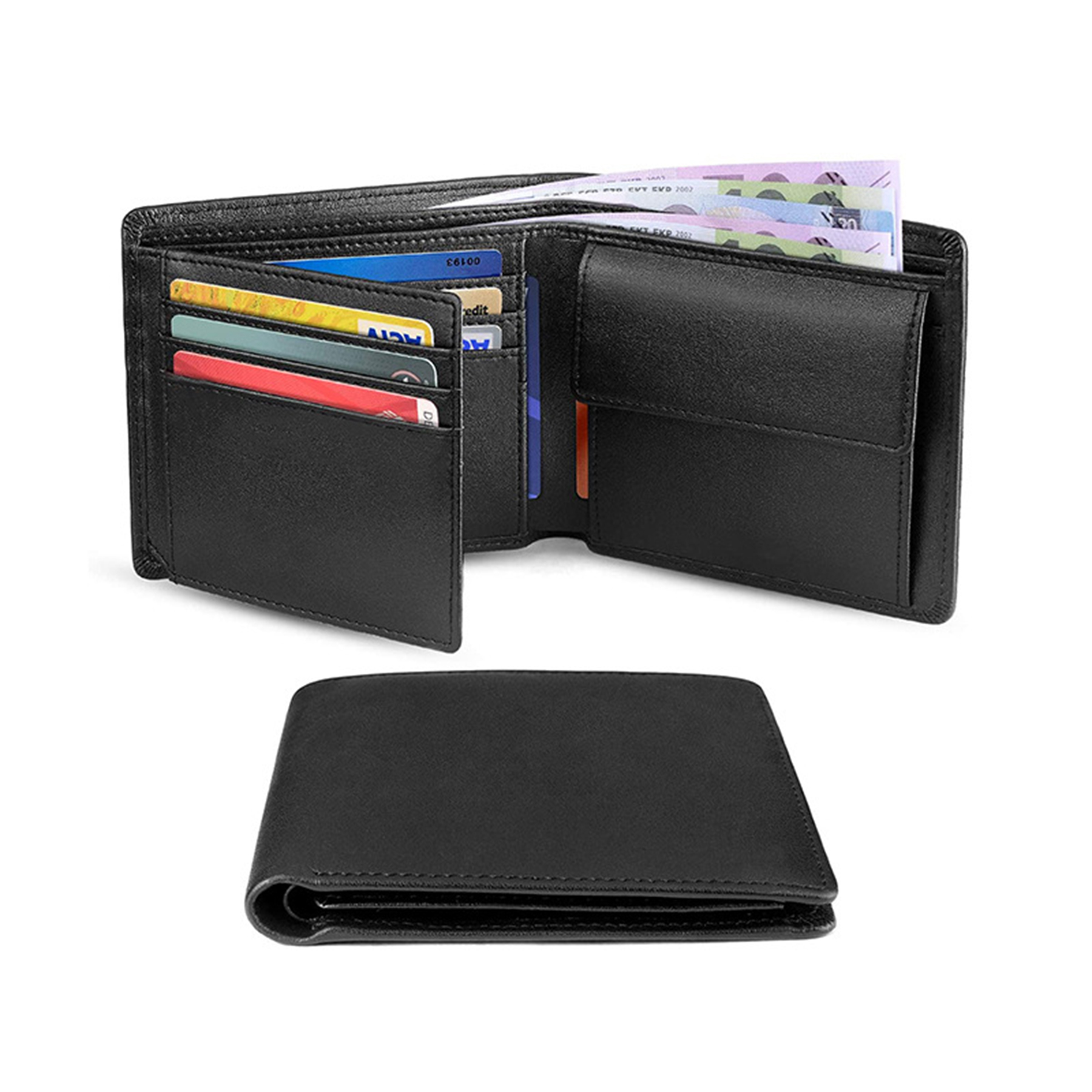 Rfid Id Window Card Holder Wallet 4