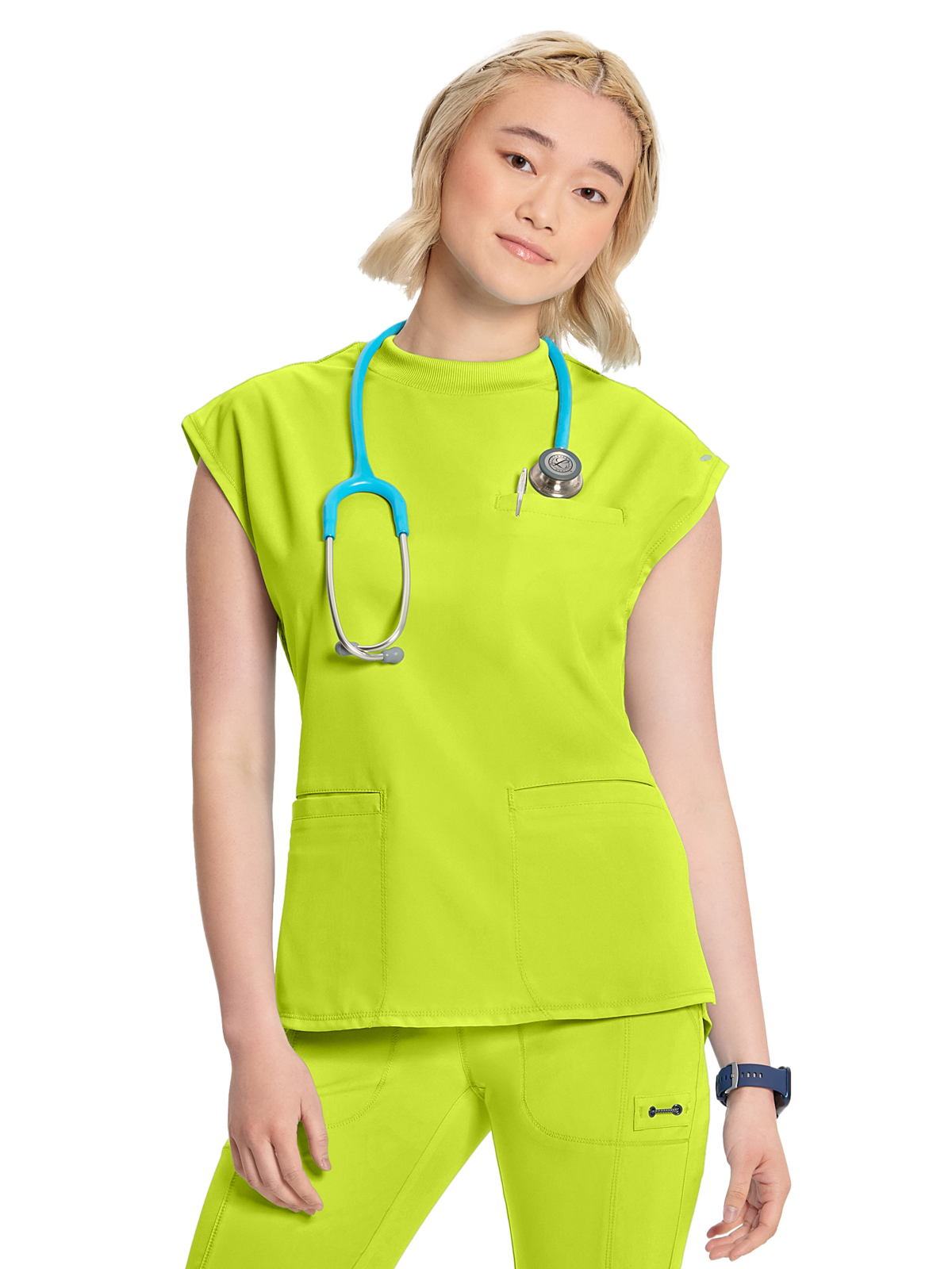 Infinity - Women's 4-Pocket Mock Neck Top