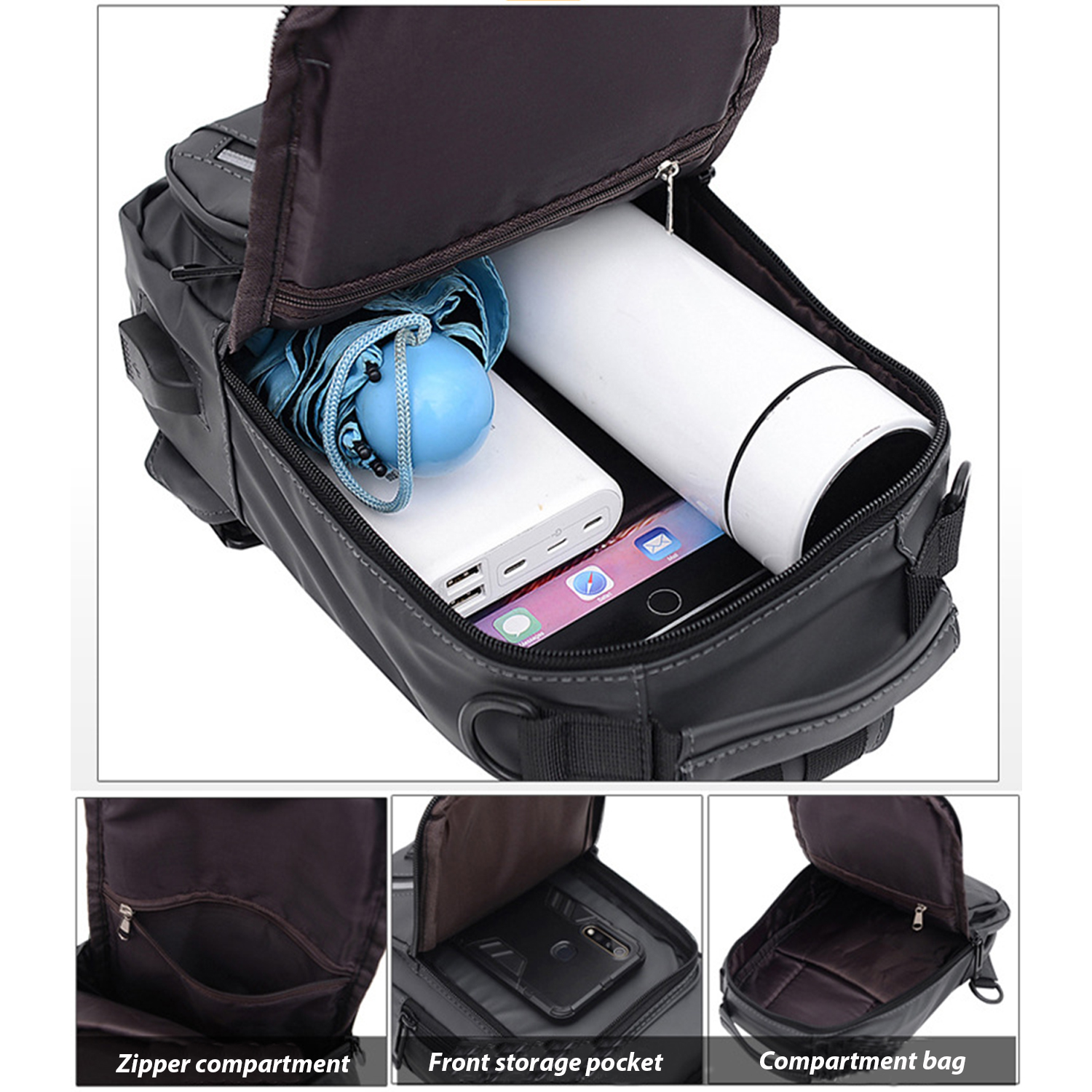 Multifunctional Waterproof Sports Reflective Crossbody Bag 4