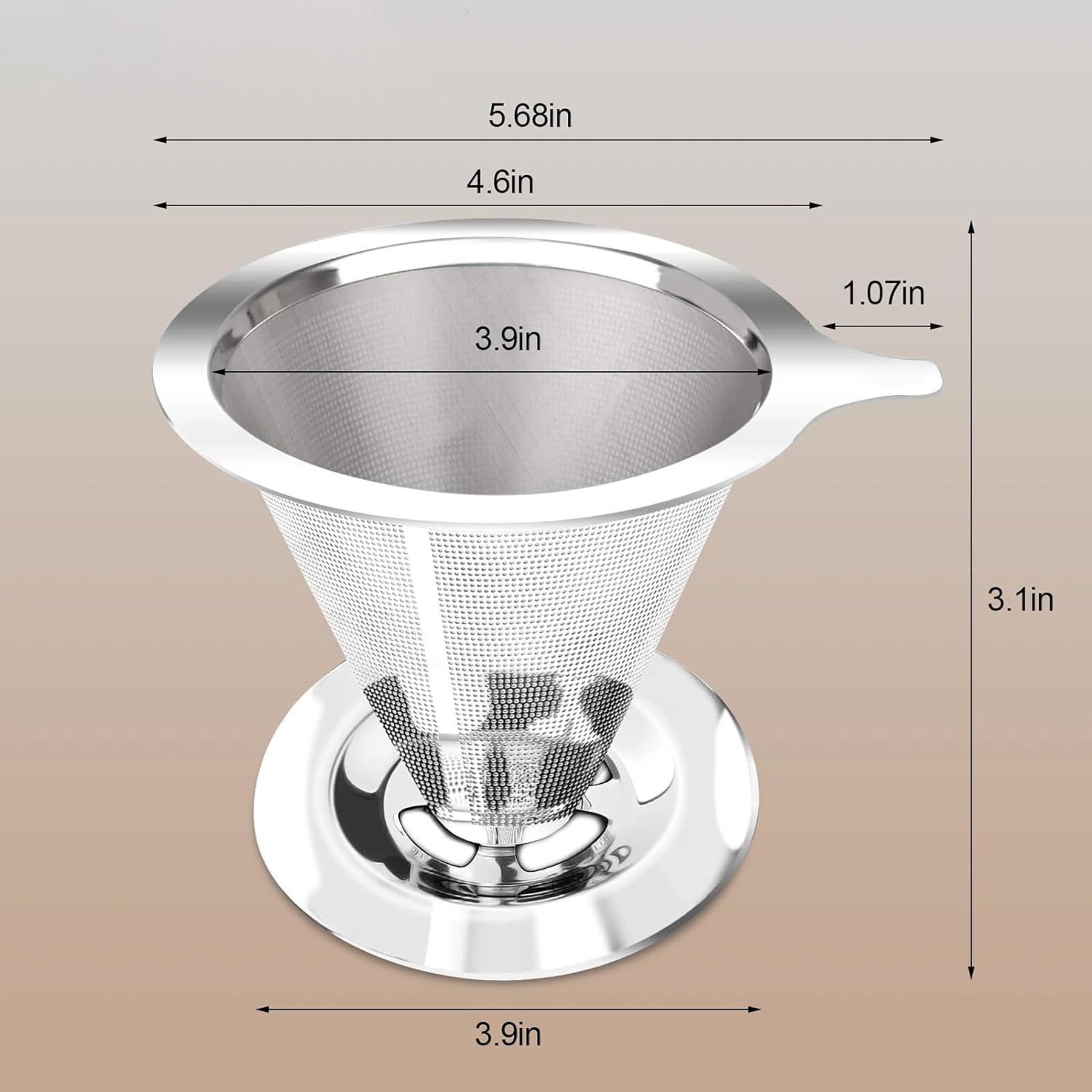 Manual Reusable Cone Filter 3