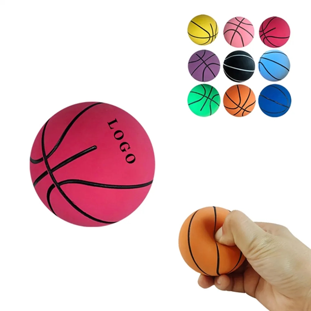 MOQ 50 Custom Mini Elastic Rubber Basketball Bouncy Balls 8