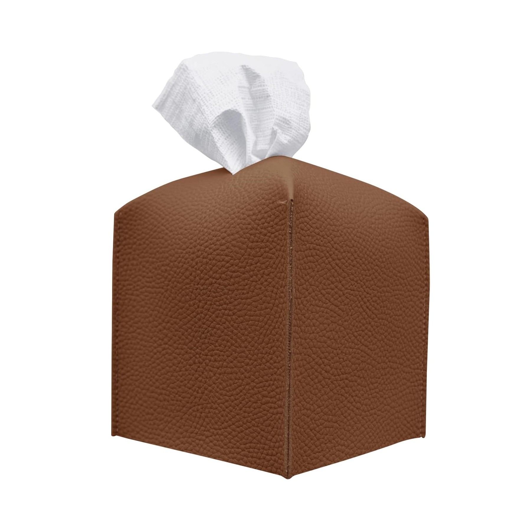 Square Decorative PU Leather Tissue Box 9