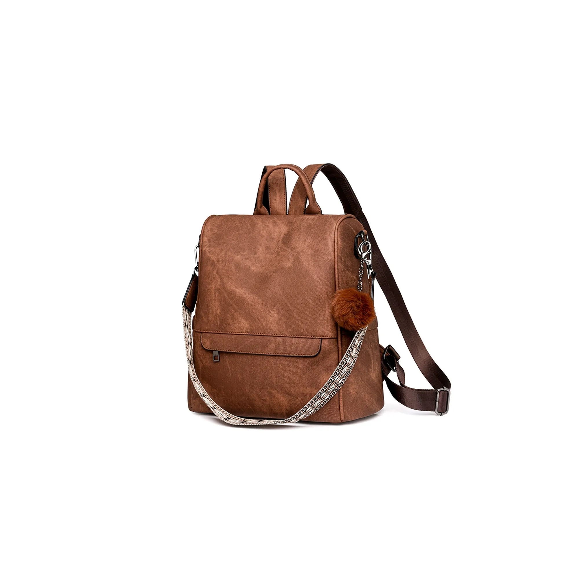 PU Leather Convertible Daypack 4