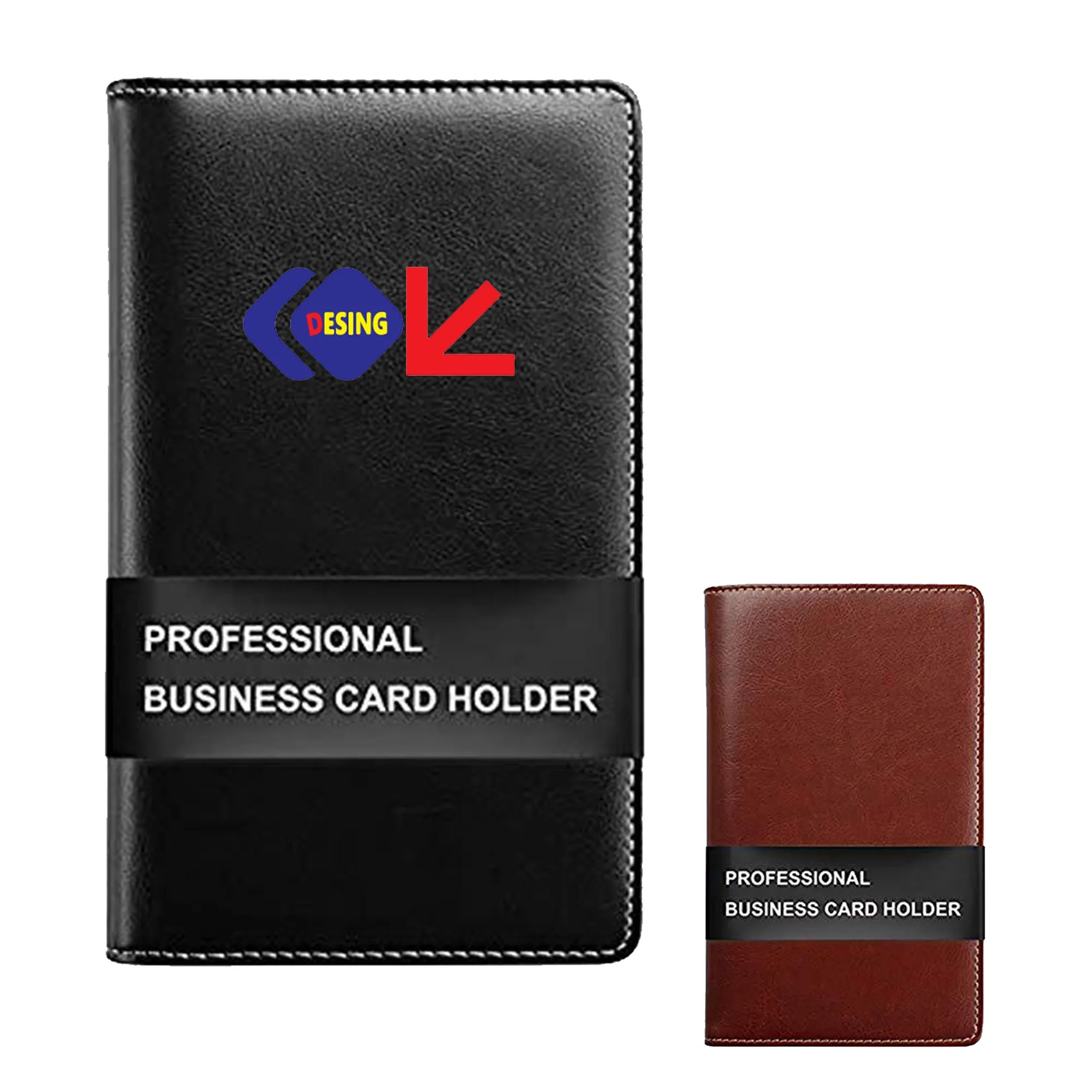 Leather Professional Business Card Book Holder 4