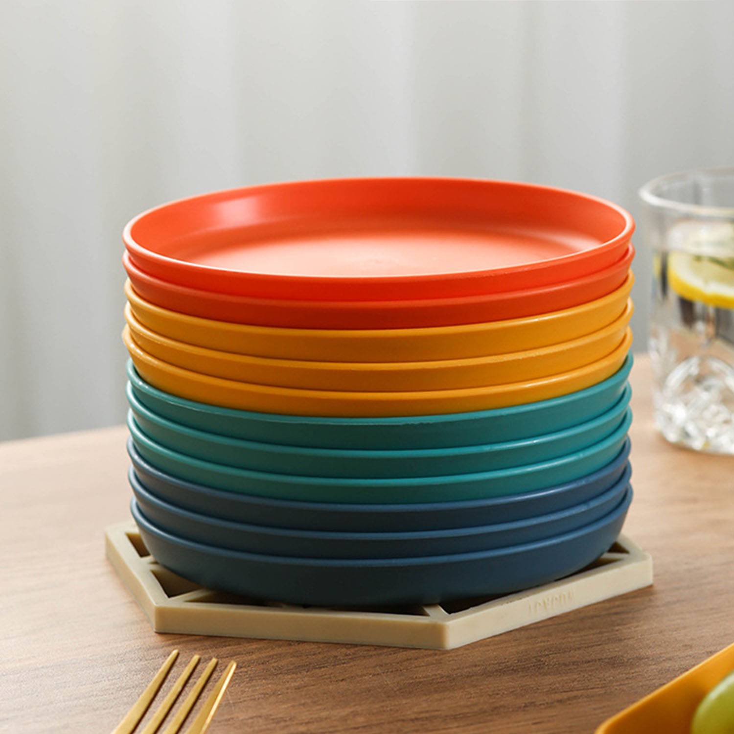 Snack cake small plate dining table garbage tray 4
