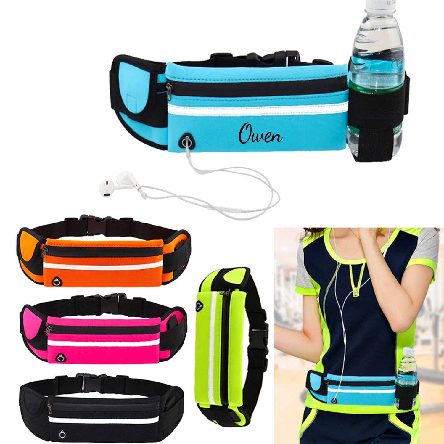 Neoprene Running Belt Waist Bag Waterproof Fanny Pack 3