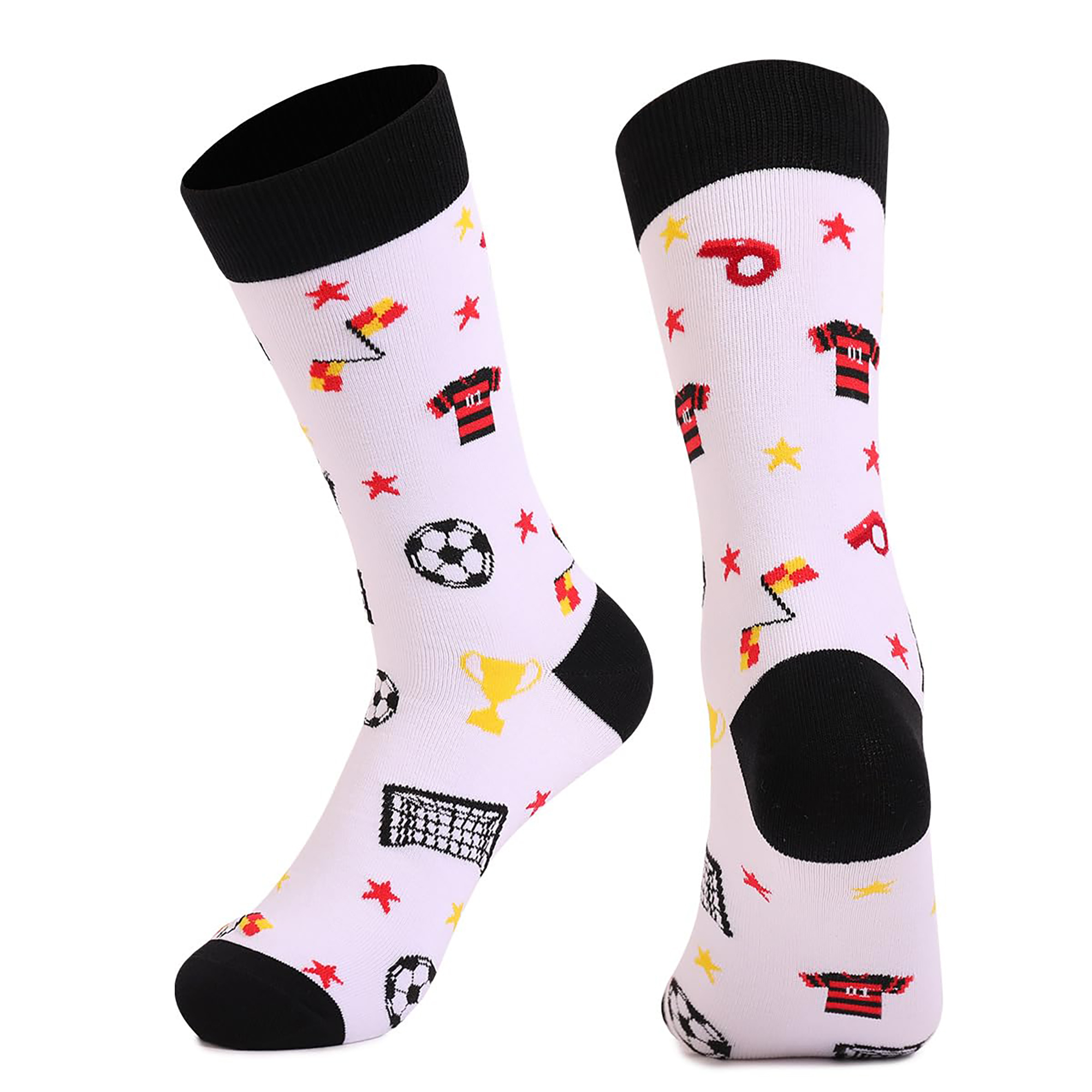 Custom High-Quality Cotton Jacquard Long Socks 6
