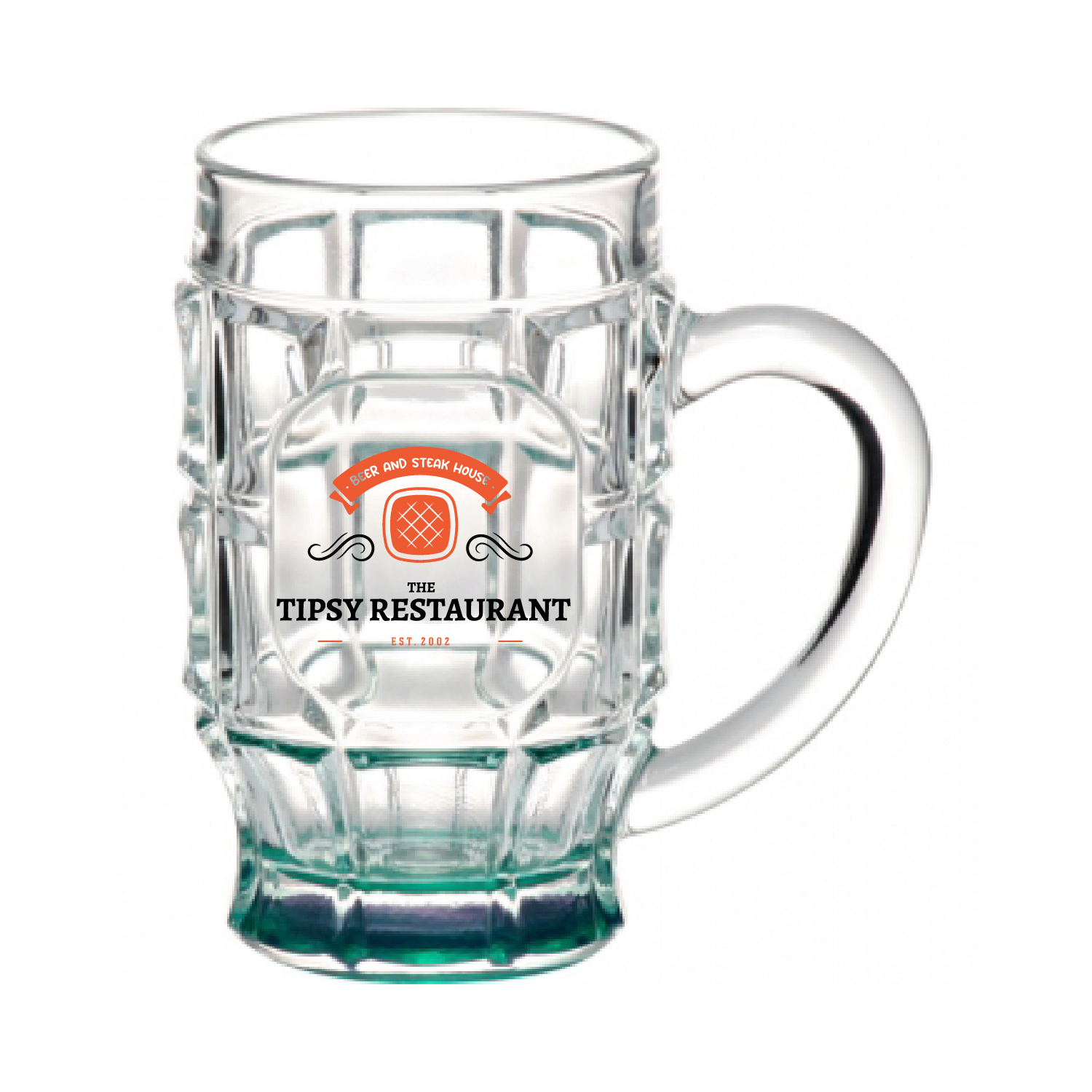 17.75 oz. Beer Garden Glass Mug (2 Color Imprint) 2