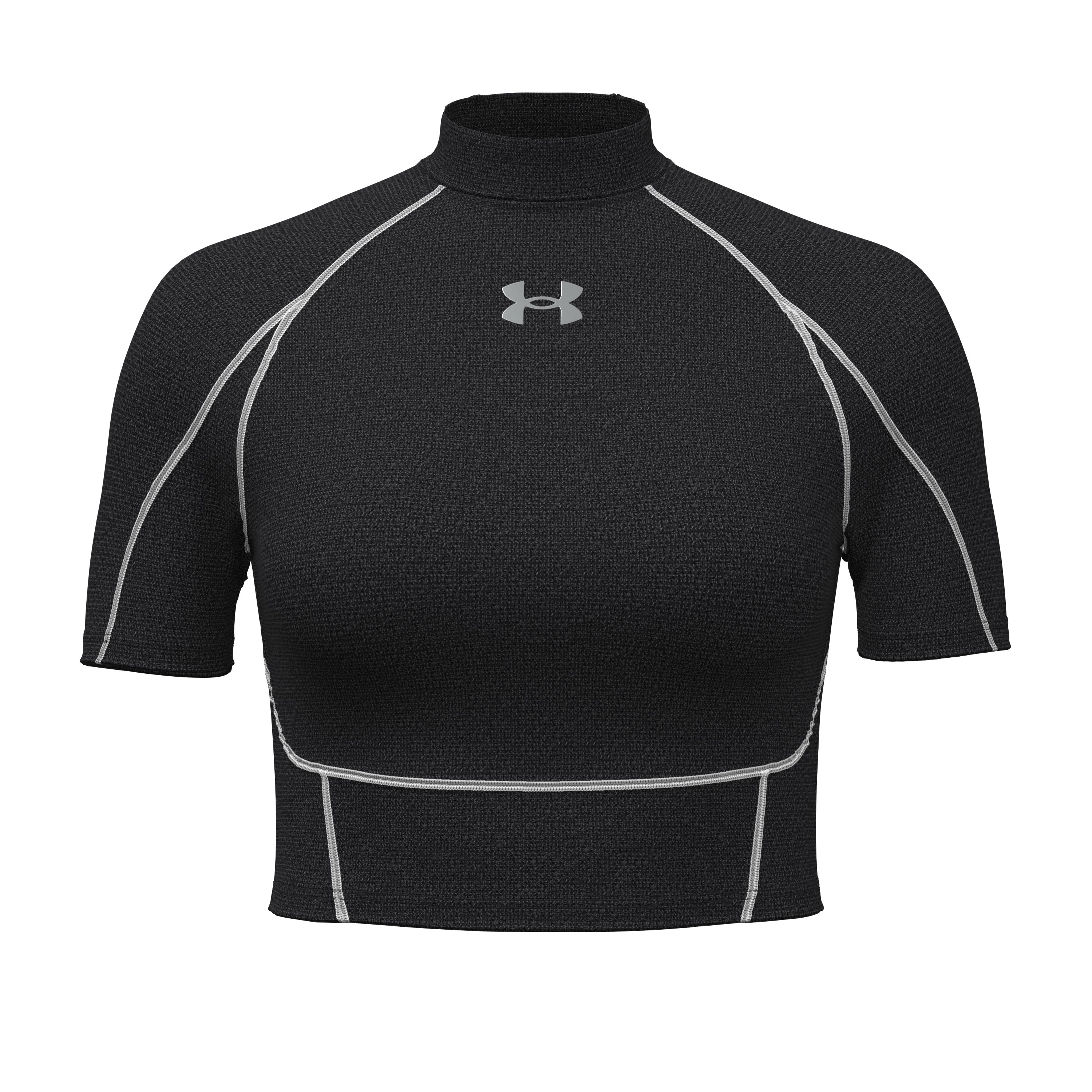 HeatGear Elite Women's Crop Mock Short Sleeve 5