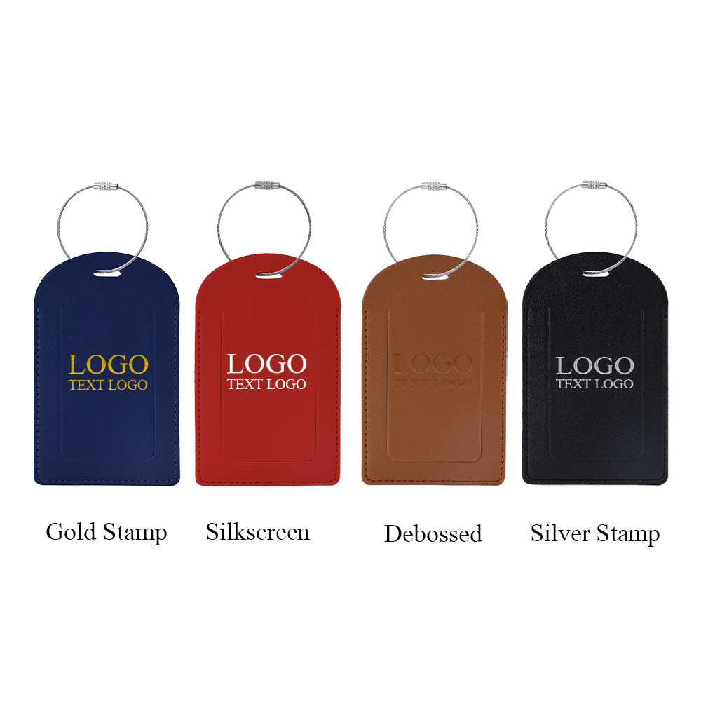 Vegan Leather Luggage Tag With Custom Logo 8