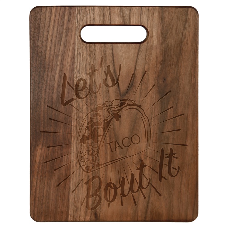 11 1/2" x 8 3/4" Walnut Cutting Board 2