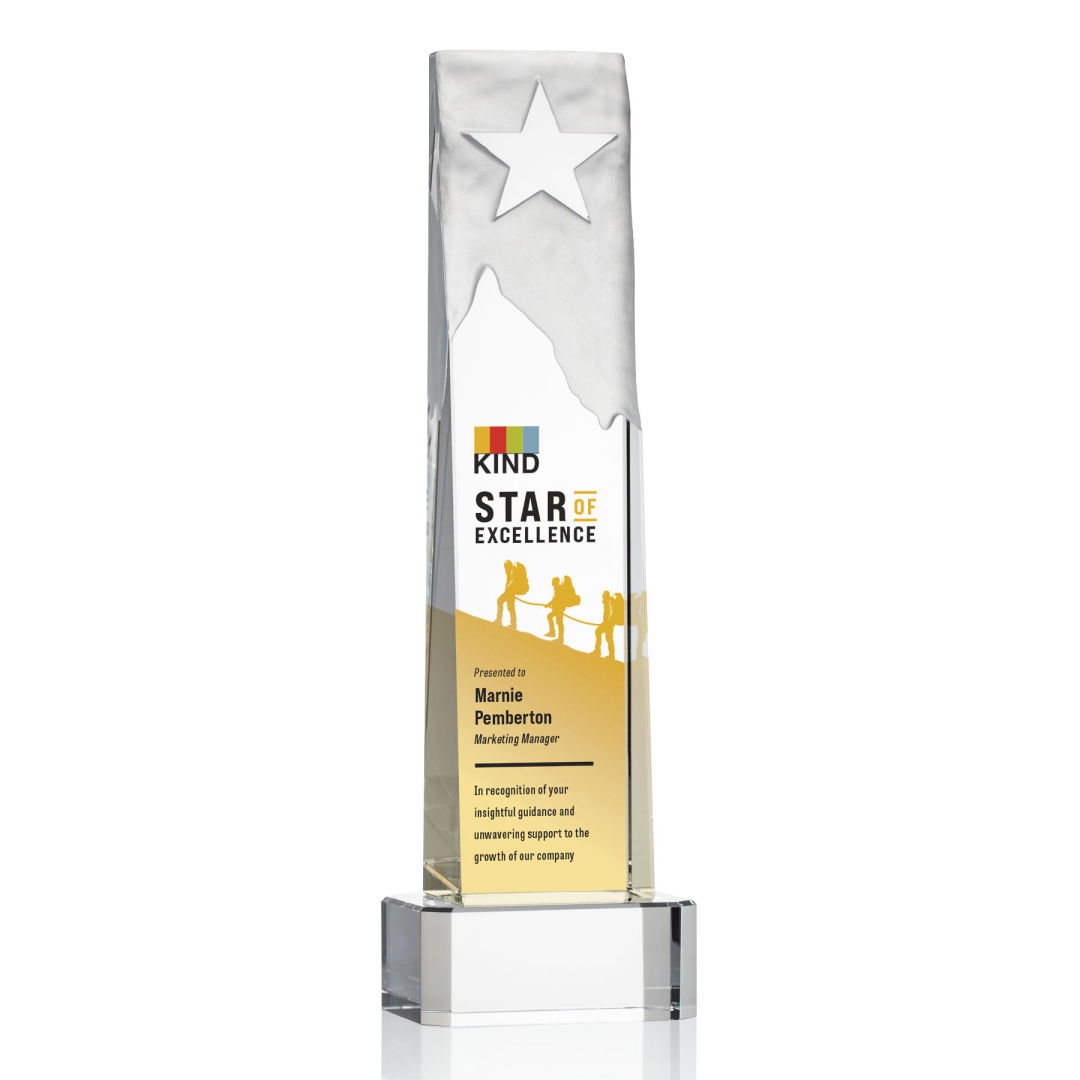 Stapleton Star VividPrint™ Award on Base - Clear 2