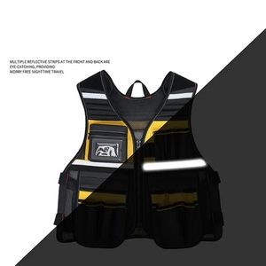 Multi-Functional Pocket Overall Reflective Tool Vest 4