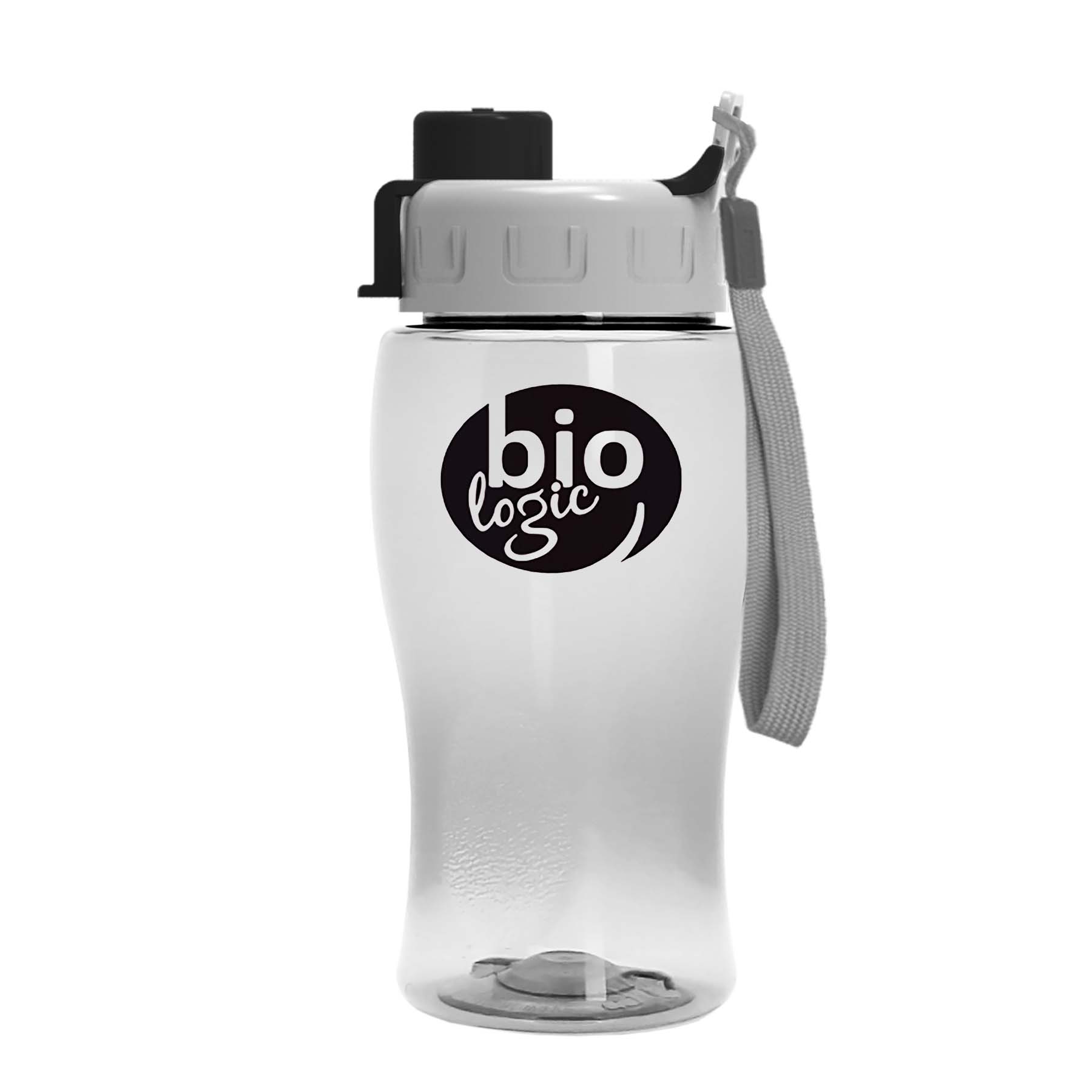 Poly-Pure Jr. - 18 oz. Transparent Bottle with Quick Snap 2
