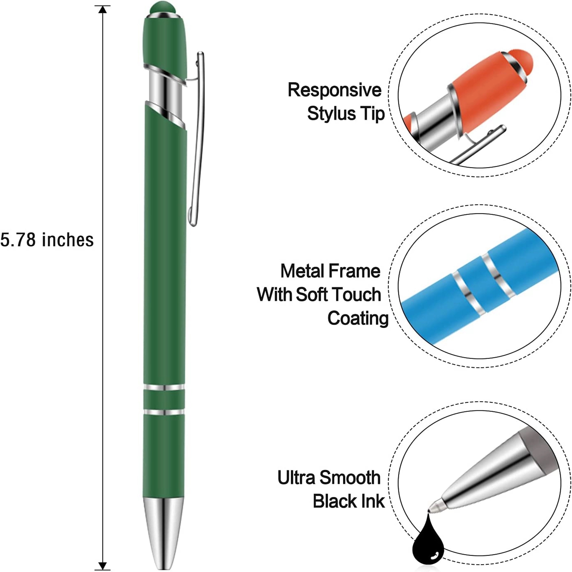 stylus retractable ballpoint pen suitable for touch screen 8
