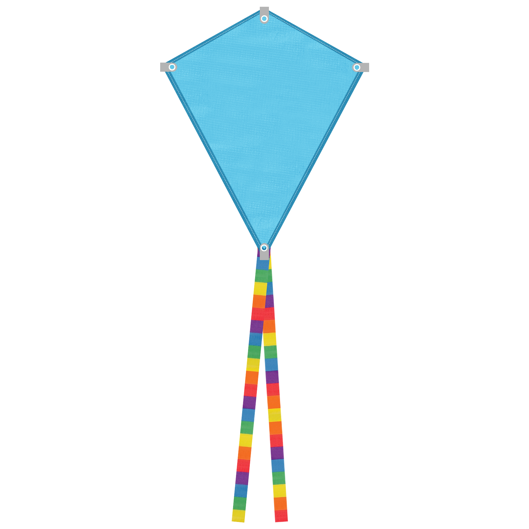 Full Color Polyester Diamond Kite Toy With String Set 19