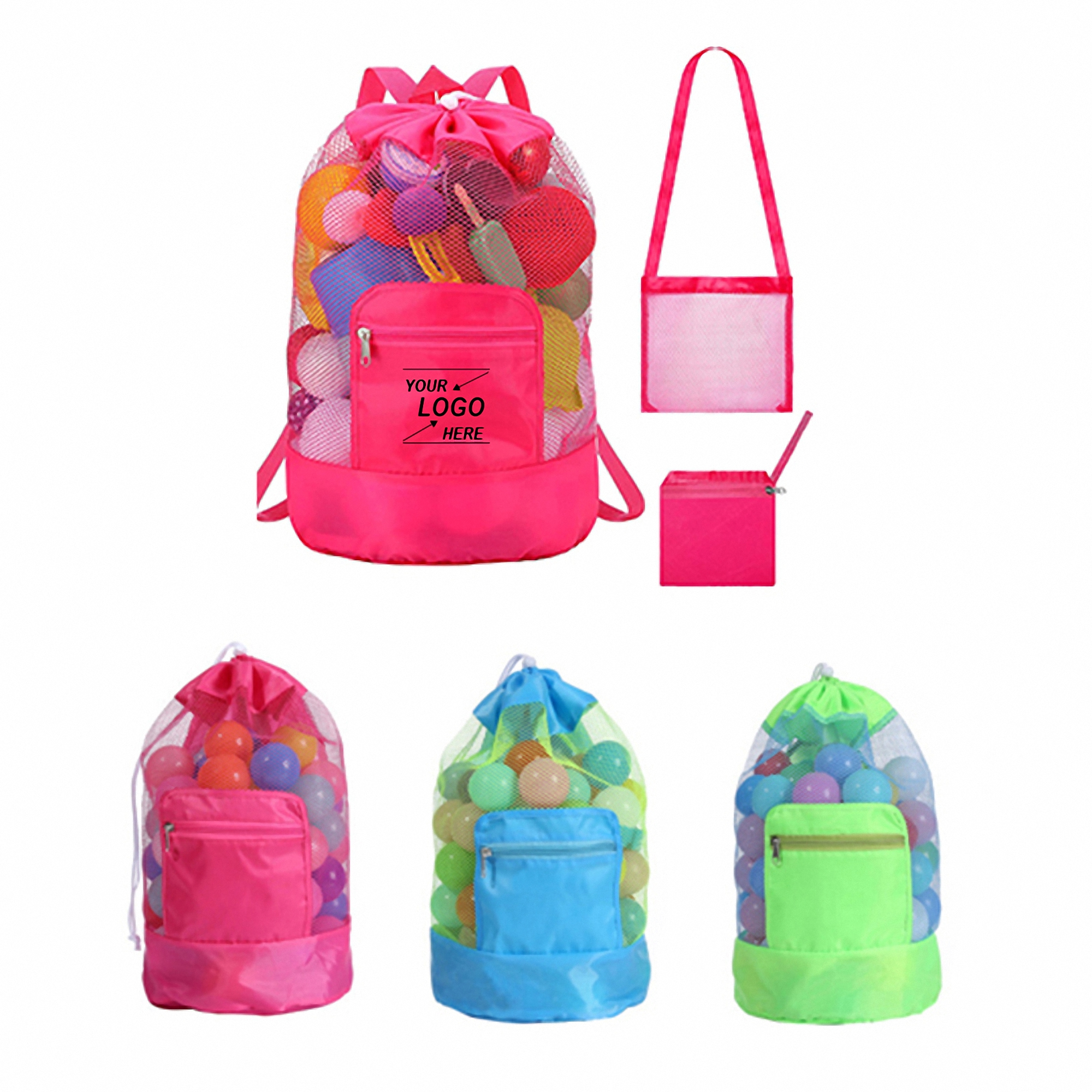 Kids' Beach Toy Mesh Backpack