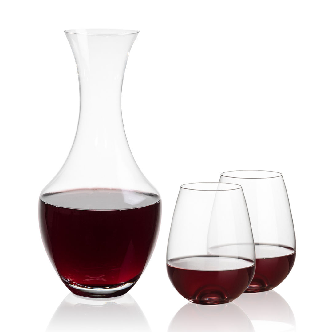 Oldham Carafe & Edderton Stemless Wine 7