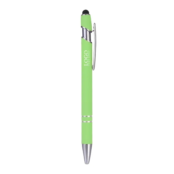 Custom Rubber Coated Stylus Ballpoint Pen 6