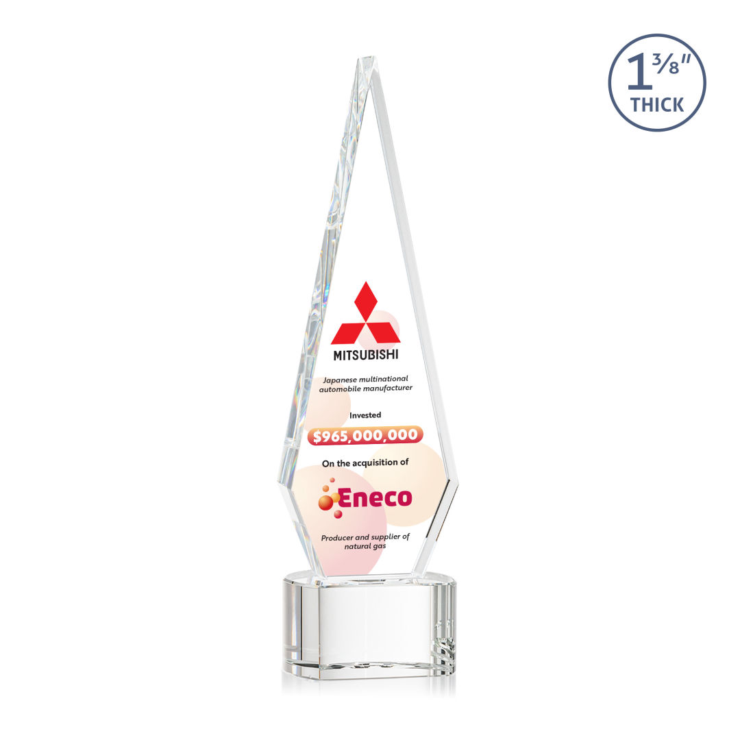 Springfield VividPrint™ Award on Paragon Base - Clear 7