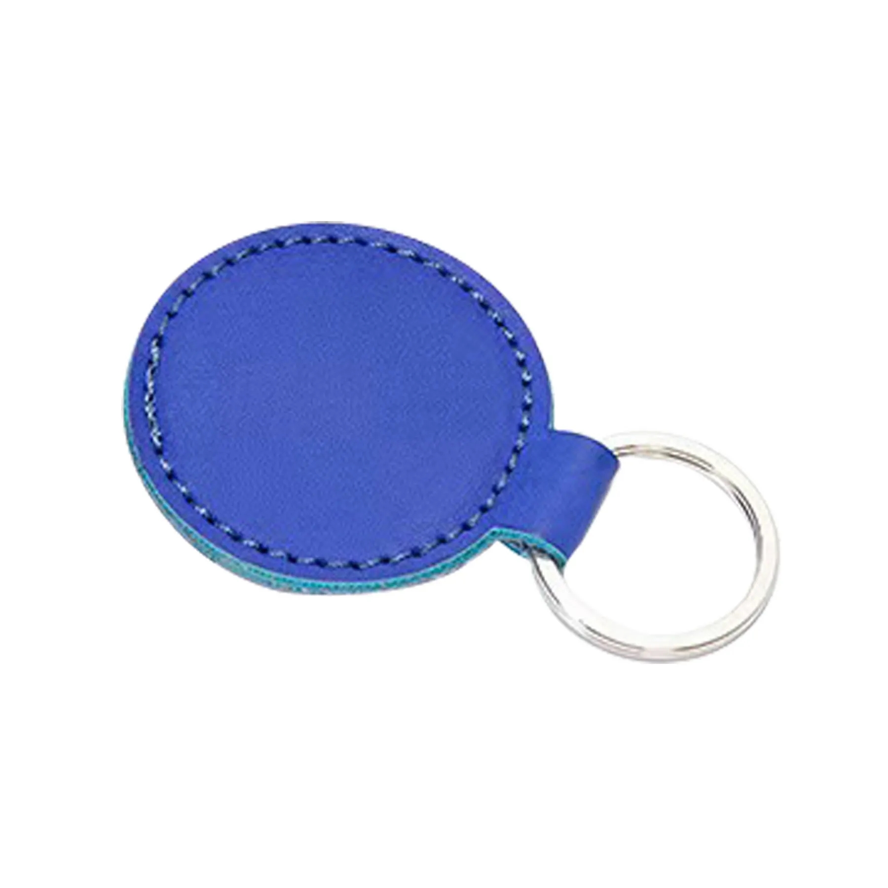Simulated Leather Circular Key Chain 4