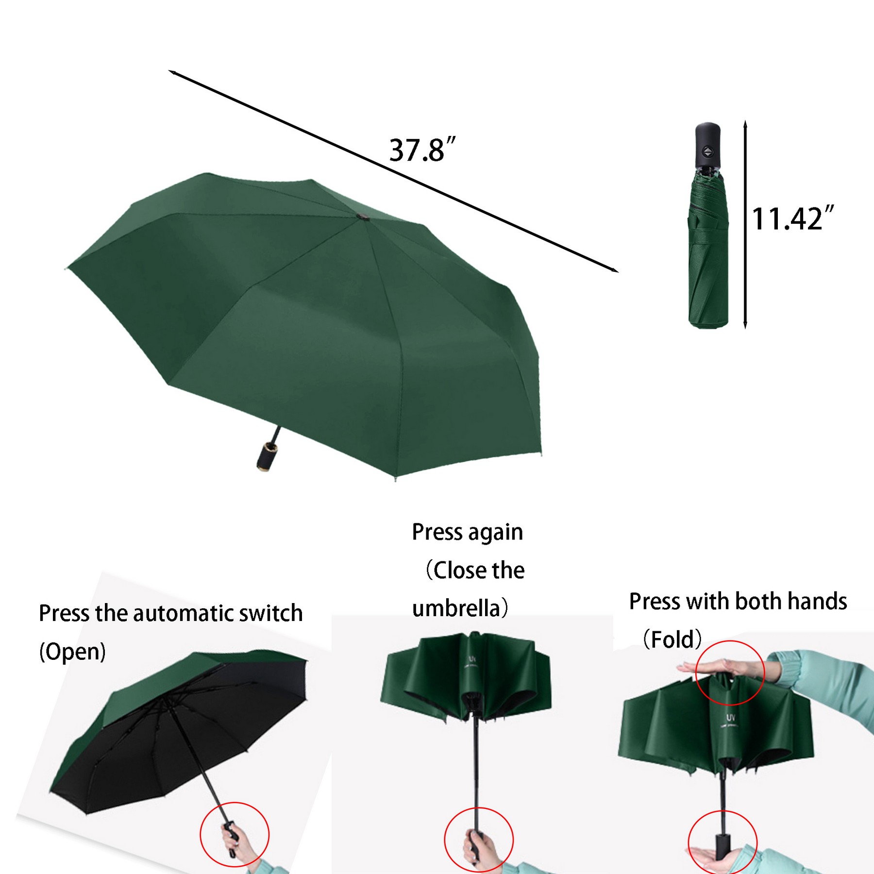 8-bone Automatic Umbrella 5