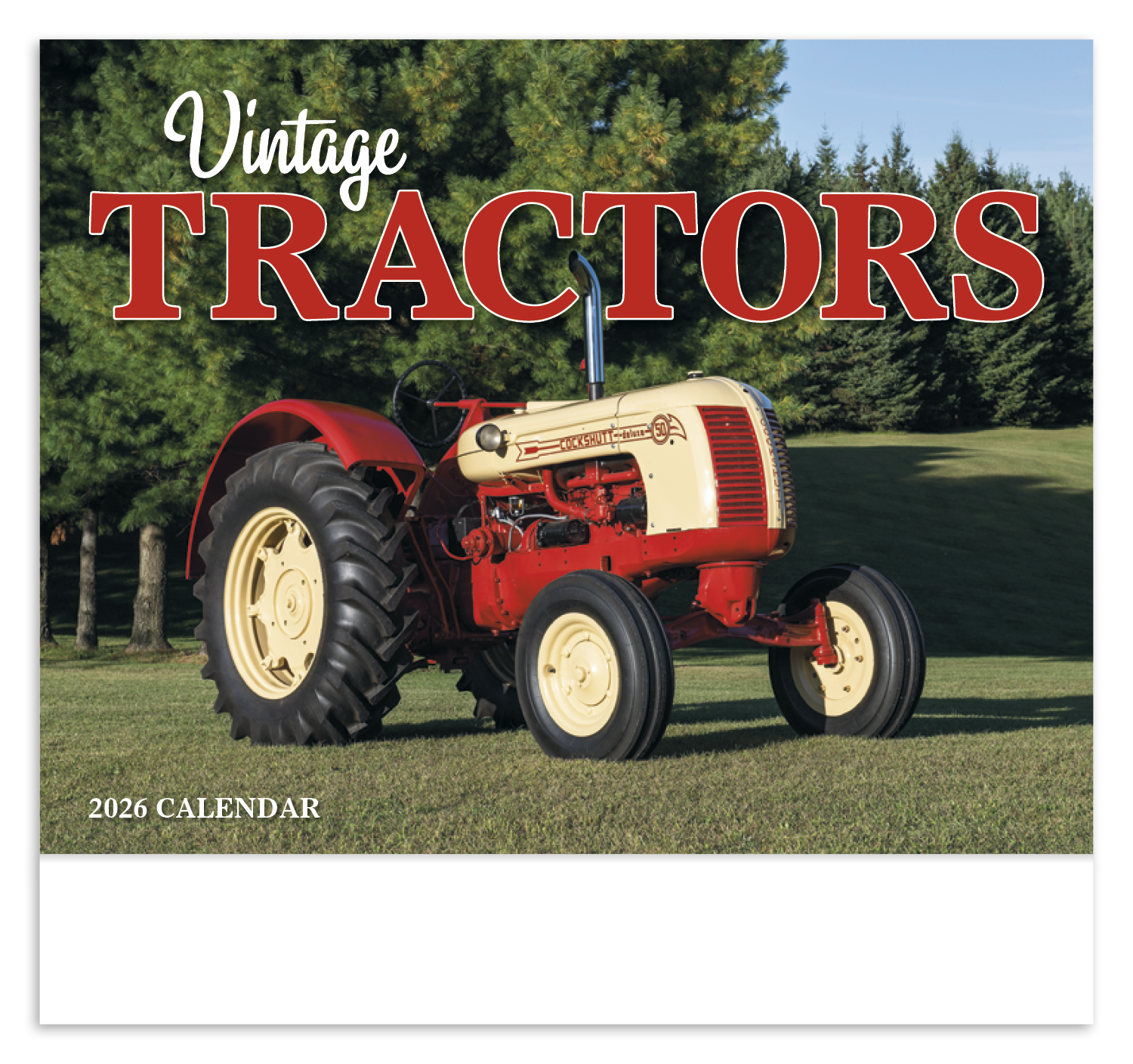 HotLine® Products Vintage Tractors Appointment Calendar - Stapled 12