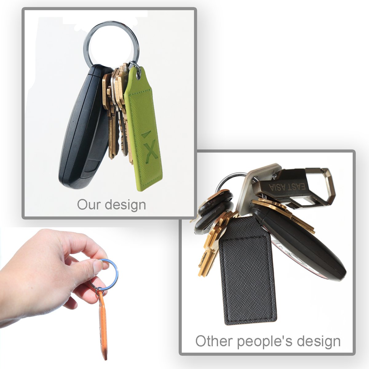 Pro Designer PU Leather Key Chain 8