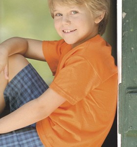 Screen Printed 3930B 100% Cotton Colored Youth T-shirts 2