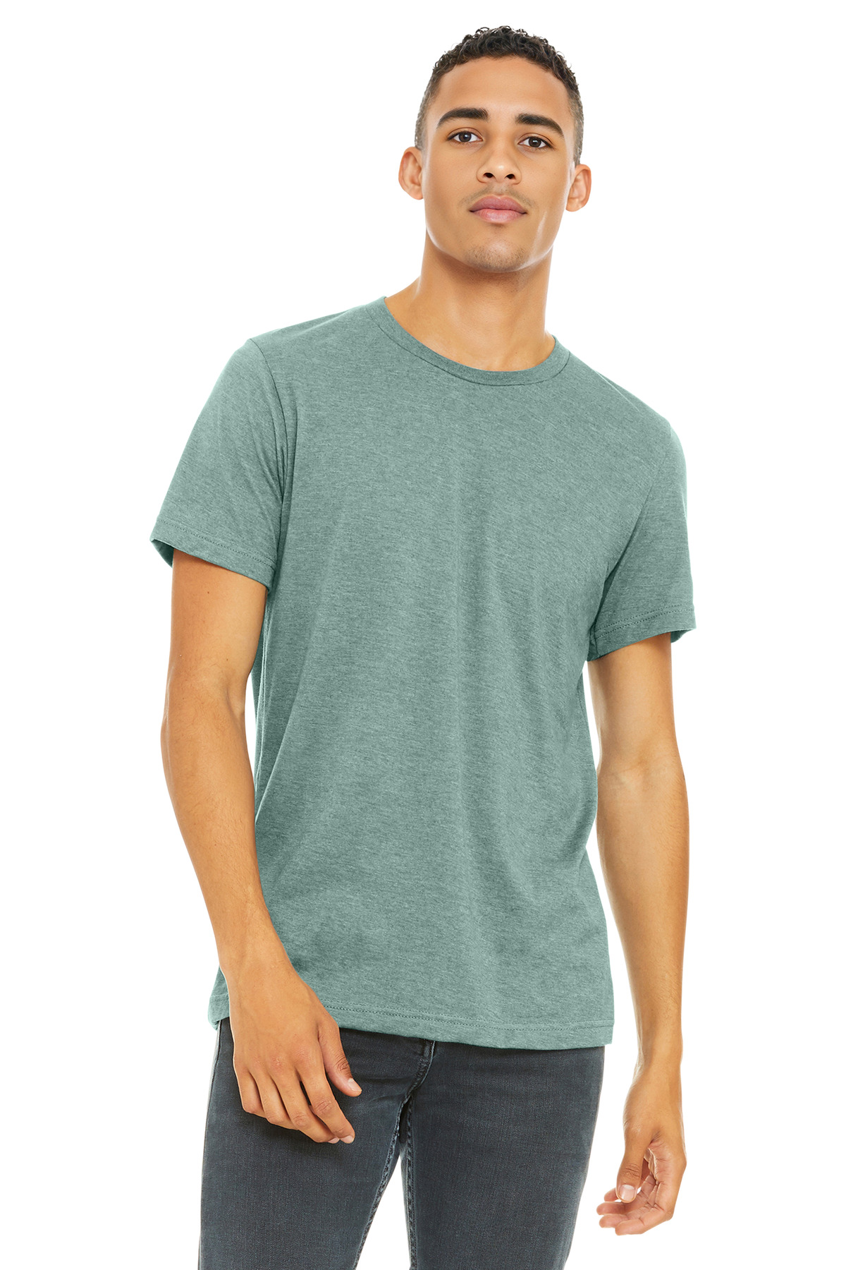 BELLA+CANVAS Unisex Heather CVC Short Sleeve Tee. BC3001CVC 496