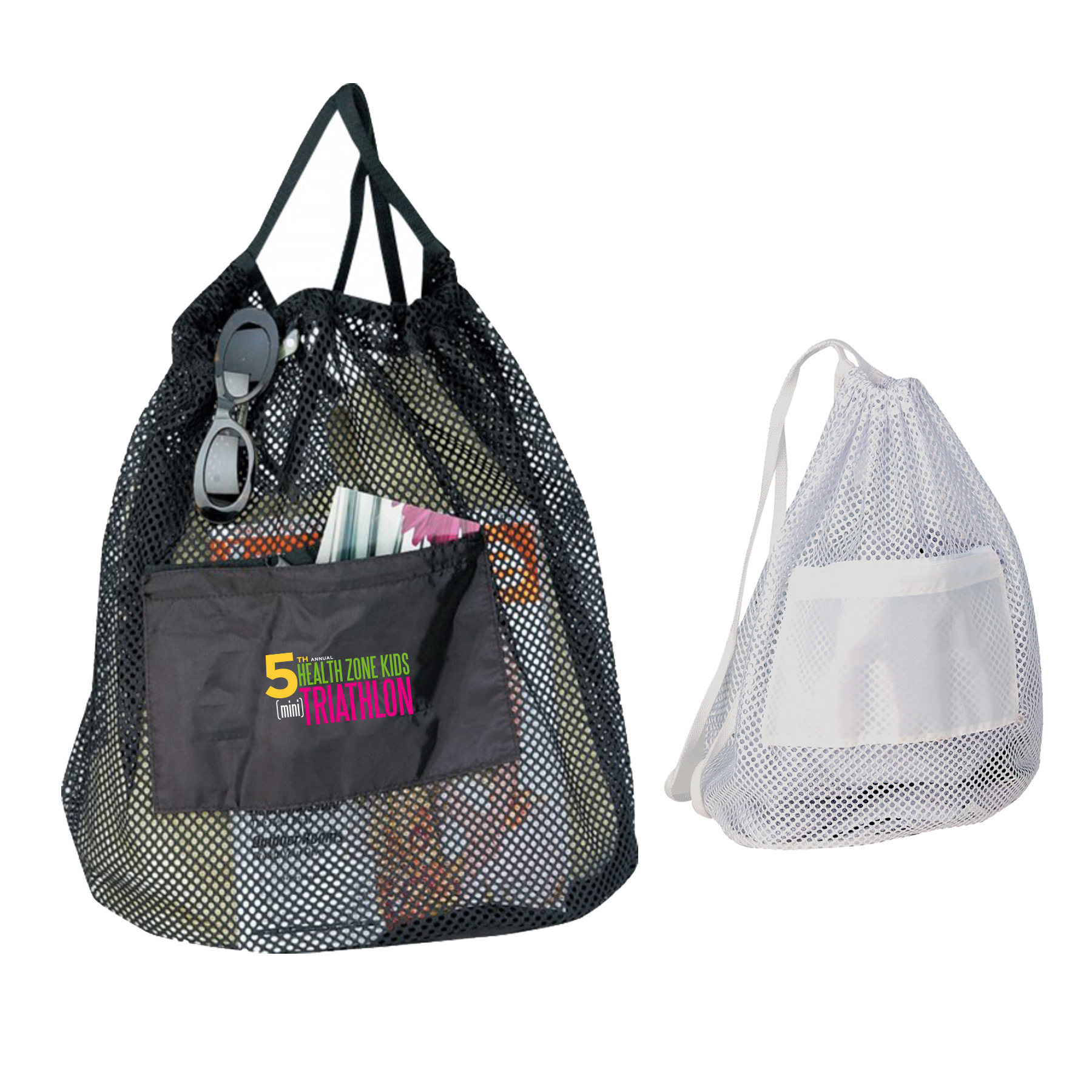 Nylon Drawstring Mesh Tote Bag 2