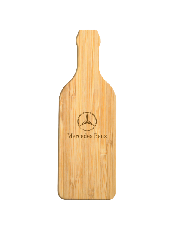12" Wine Bottle Bamboo Cutting Board 2