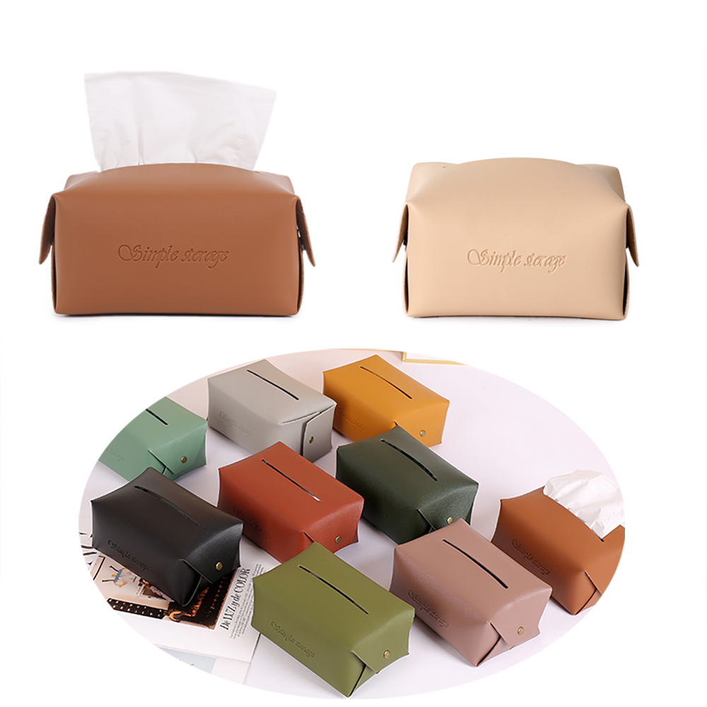 PU Leather Tissue Box