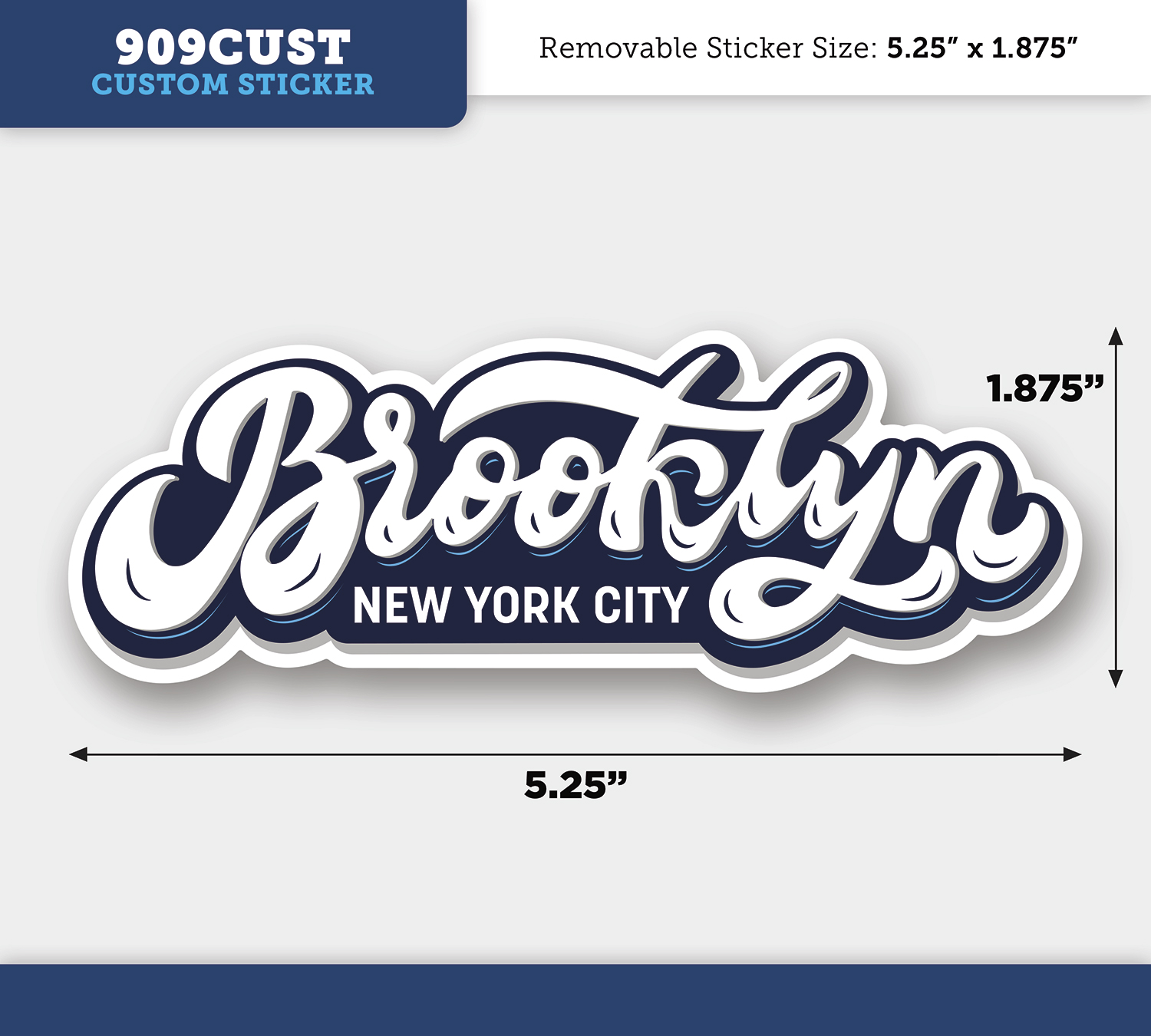 Permanent Outdoor Sticker - 9 to 10 Square Inches 3