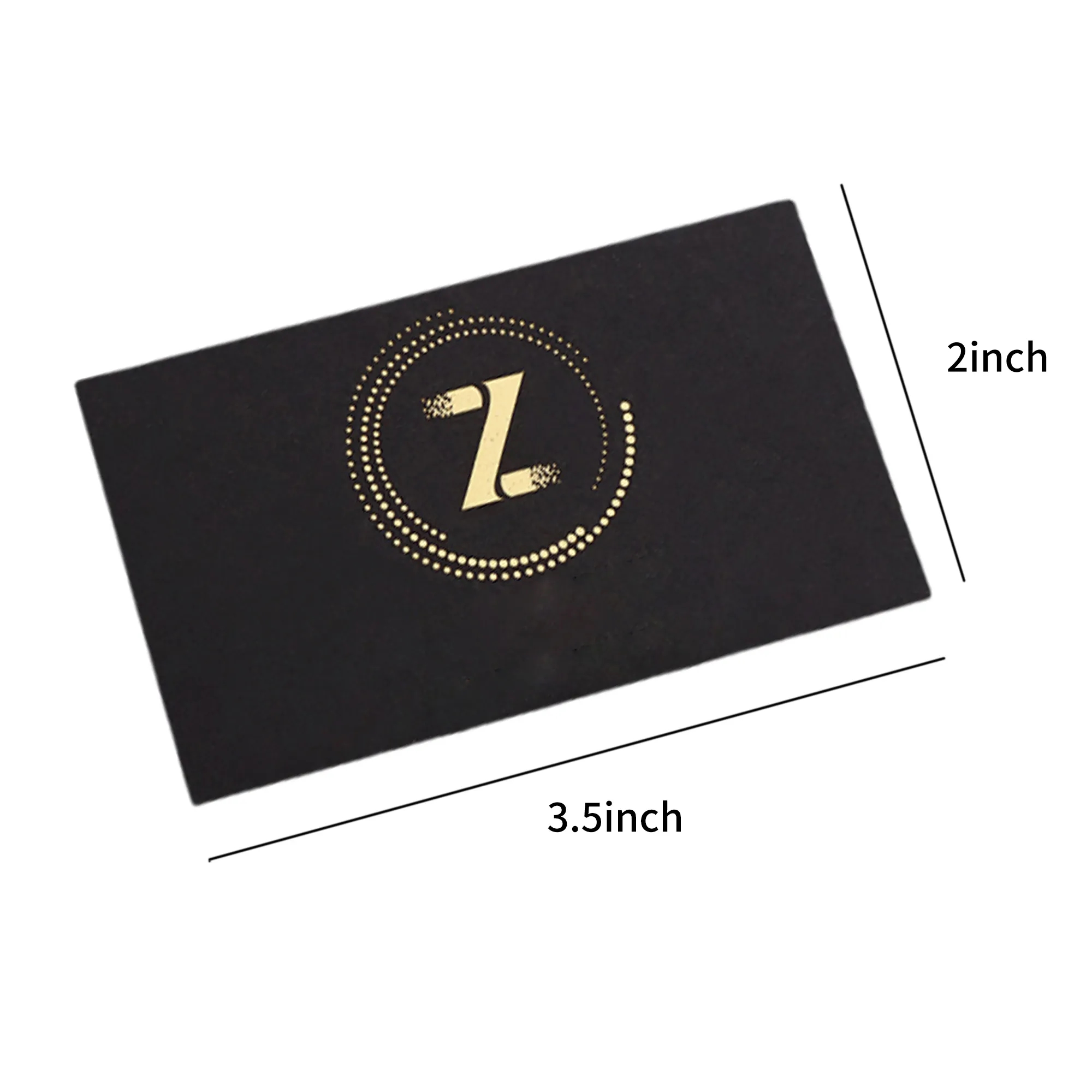 Black Business Card with Gold Foil Print 3