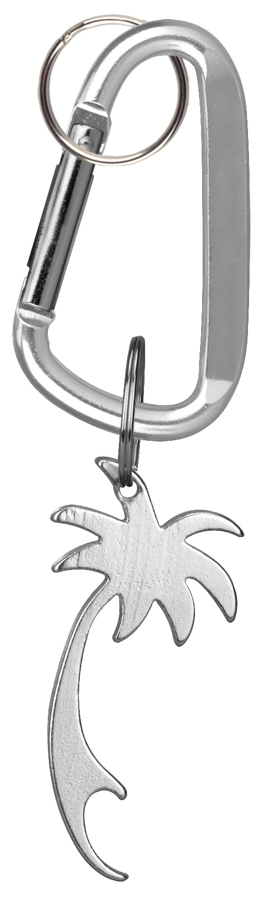 Palm Tree Shaped Bottle Opener Key Holder and Carabiner 2