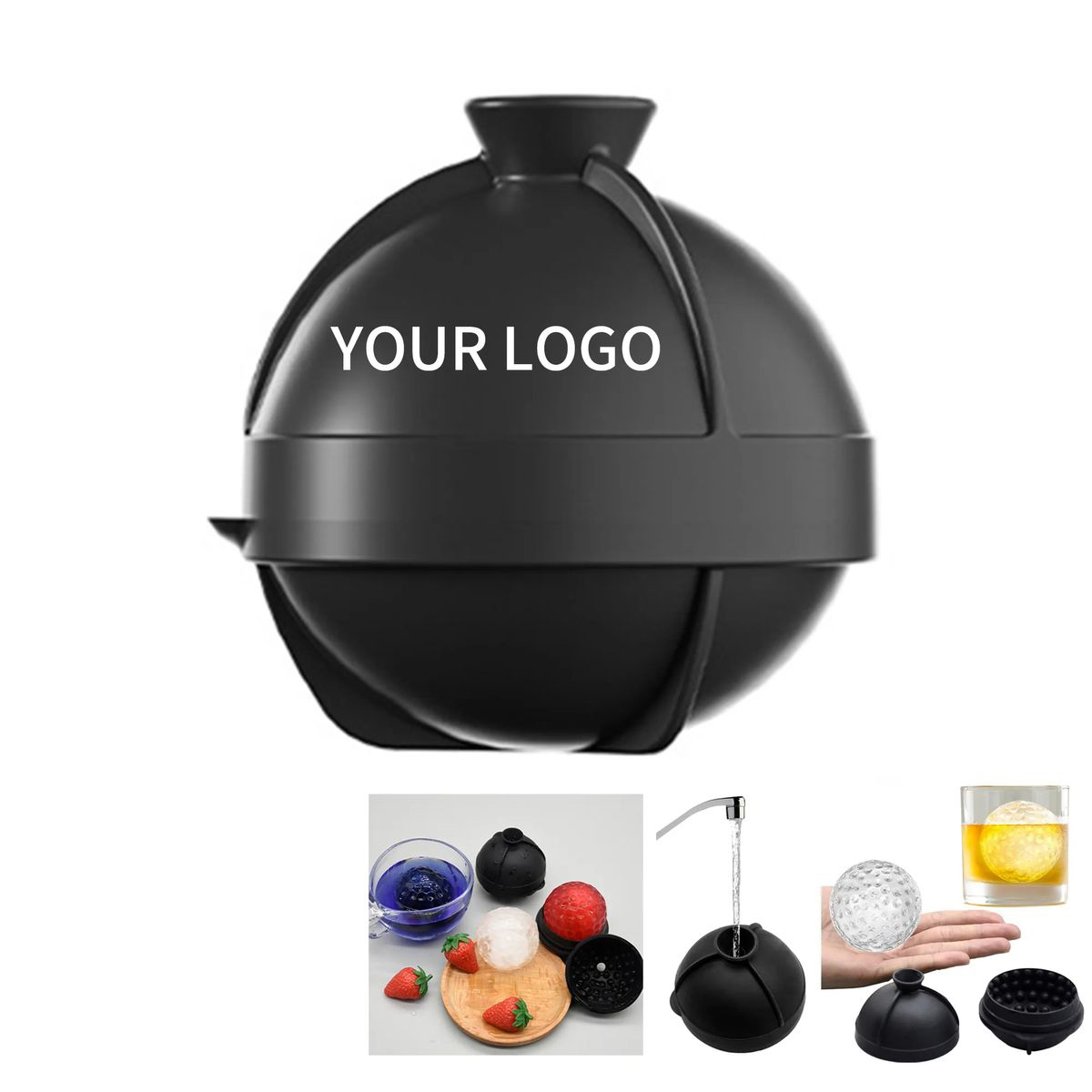 Silicone Golf Ball Ice Mold for Whiskey and Cocktails 1