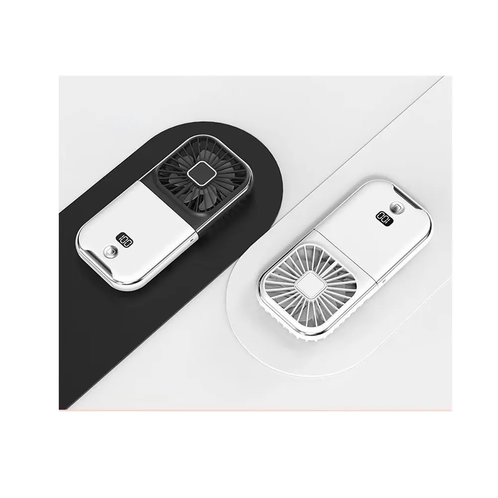 Digital Show/Phone Stander Handheld Foldable Neck Fan/Power 3