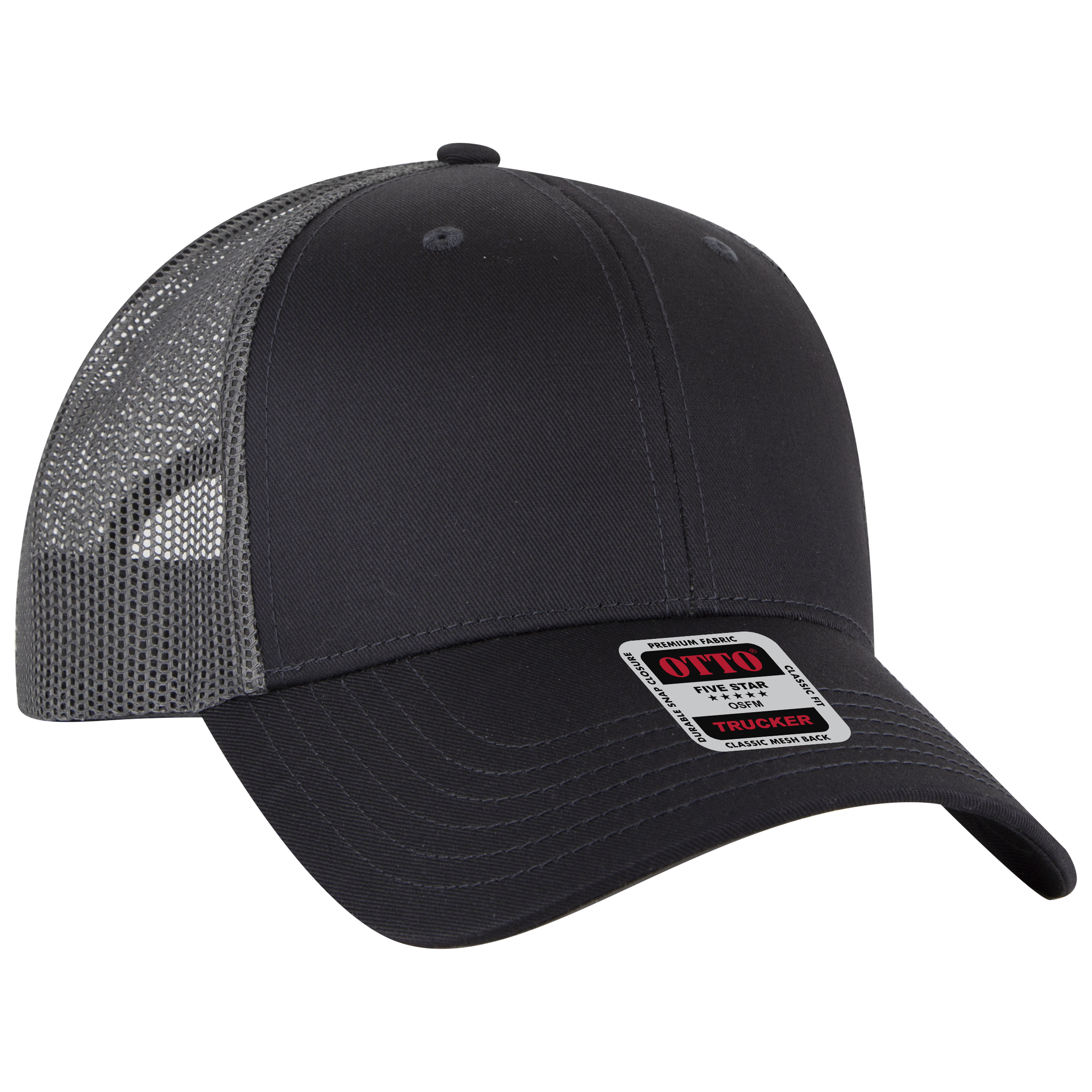 OTTO CAP® 6 Panel Low Profile Mesh Back Trucker Hat 1