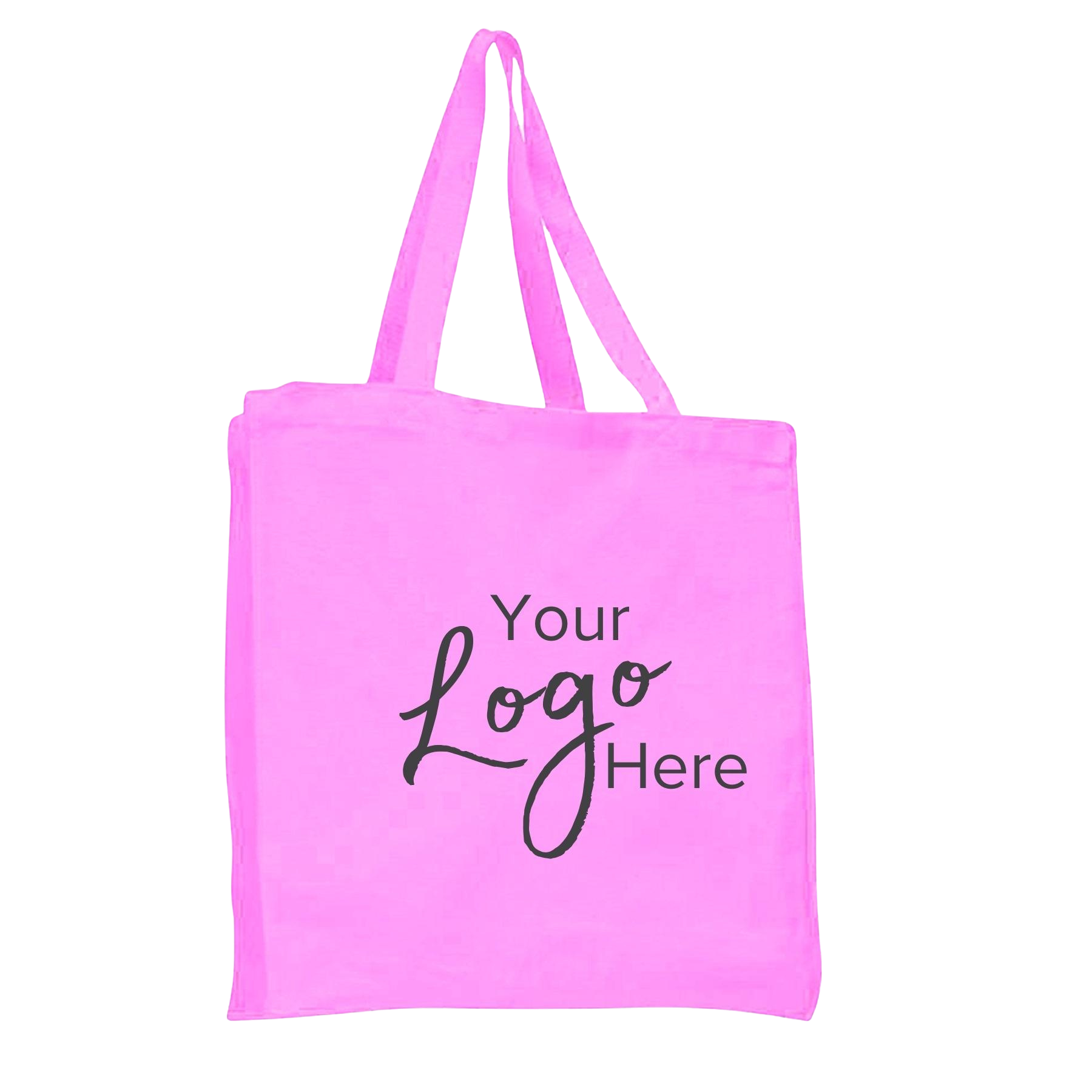 Canvas Shopper Bag 14" W x 15" H with 4" Gusset, custom tote bag with logo imprint 1