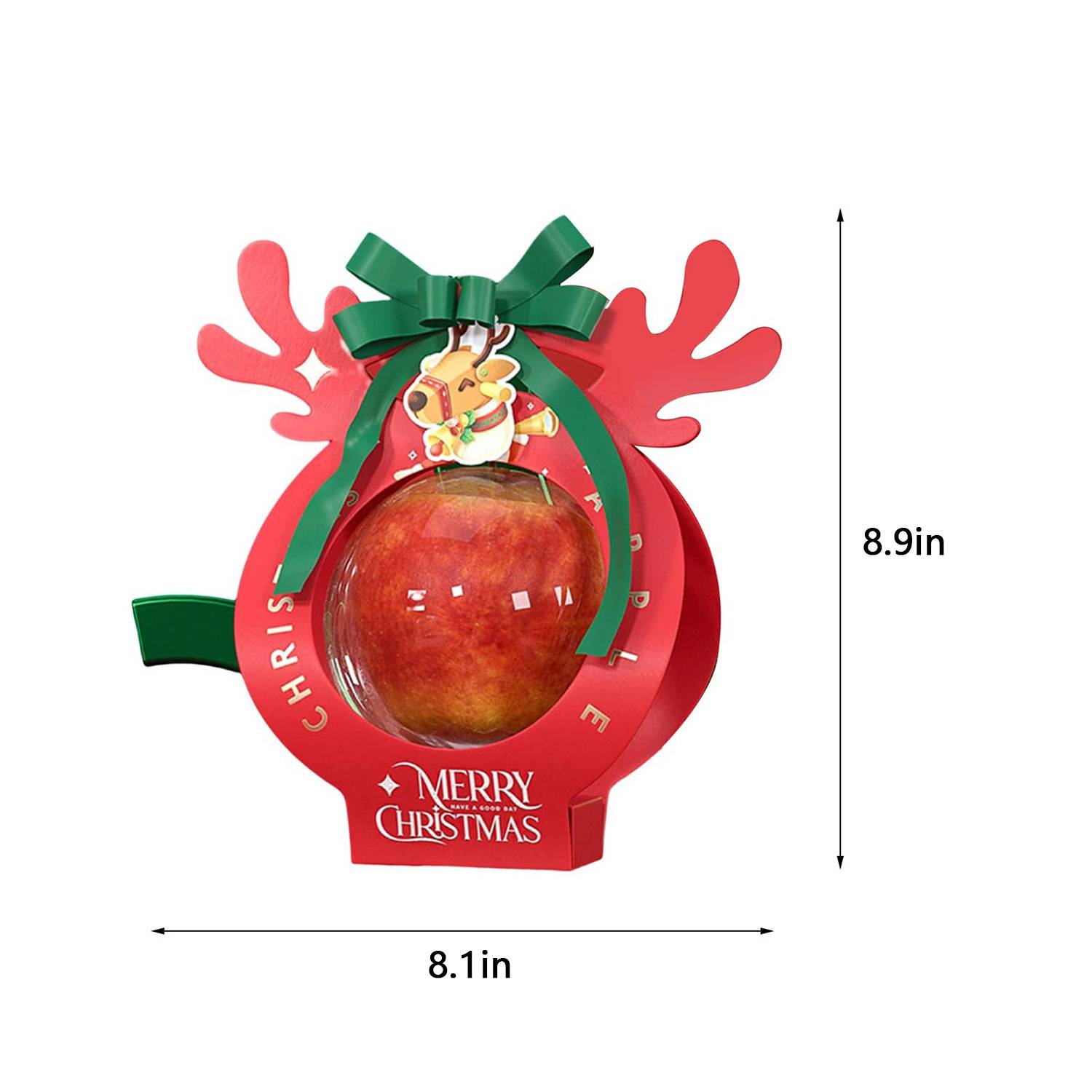 Transparent Festive Christmas Candy Packaging Handle Box 1