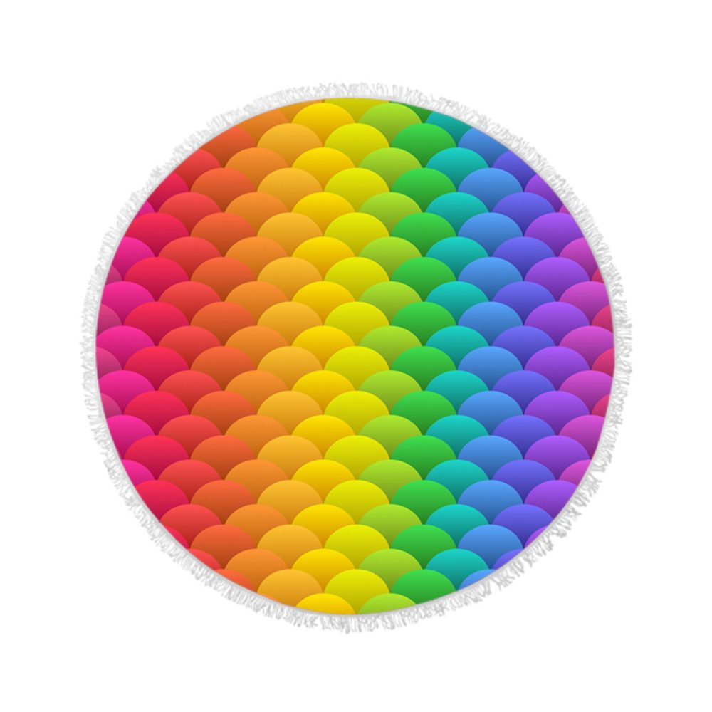 Ultra fine round bath towel 5
