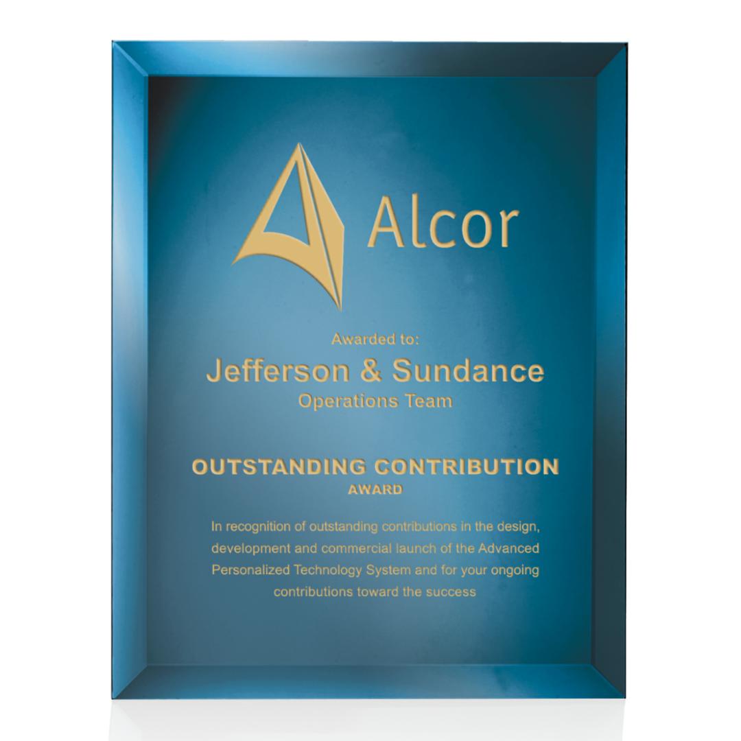 Mirror Plaque - Blue 11
