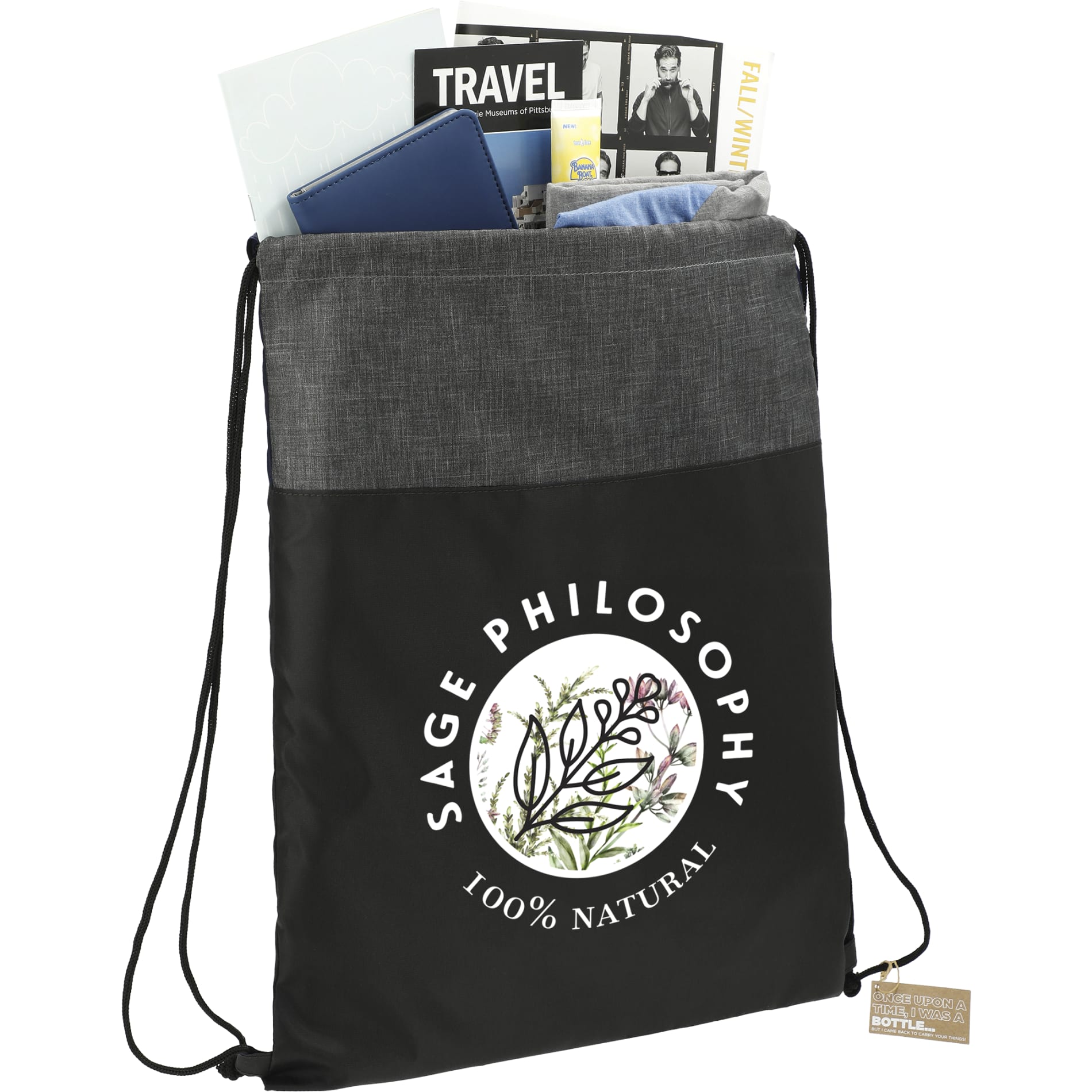 Ash Recycled Drawstring Bag 17