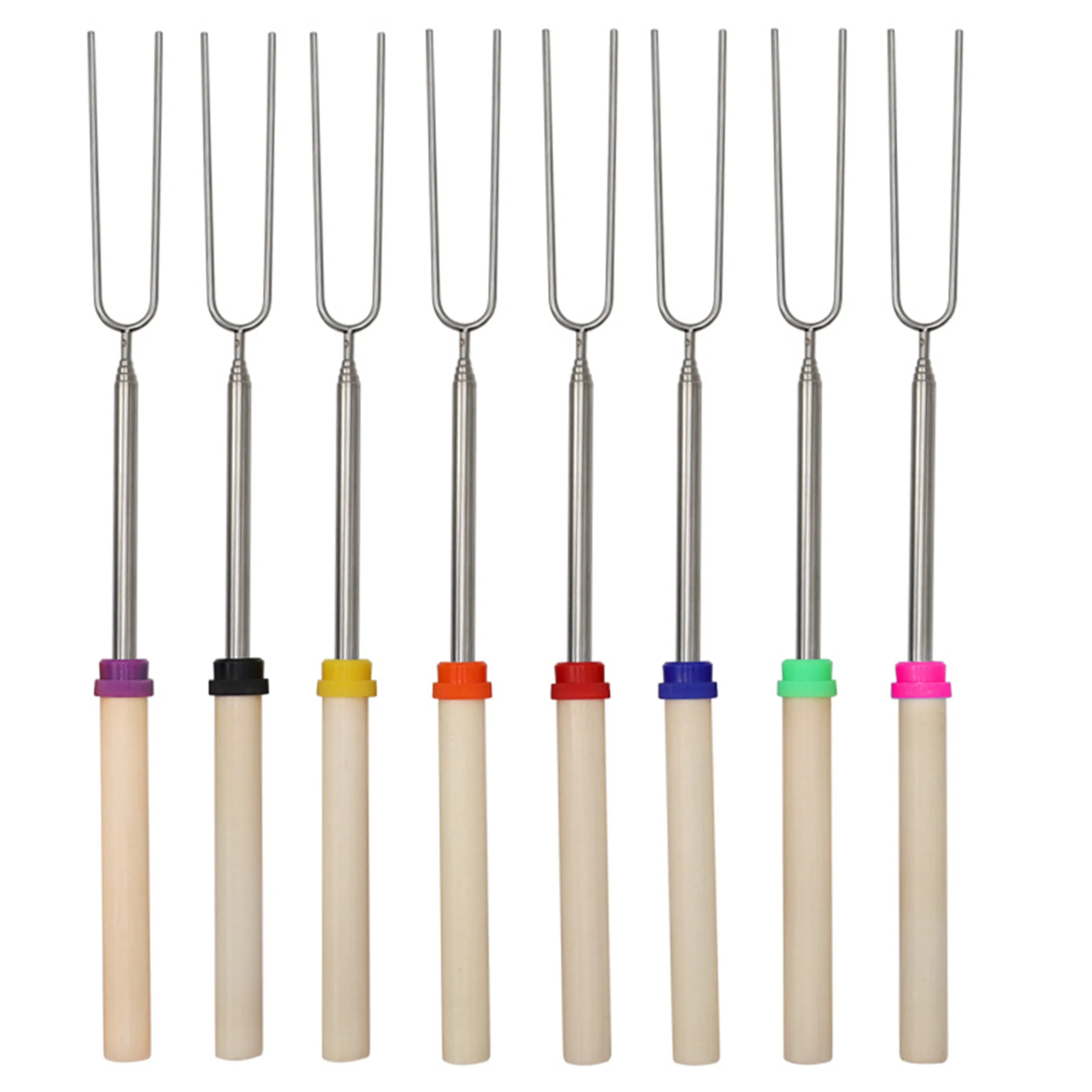 Stainless Steel Telescopic Barbecue Fork Set 3