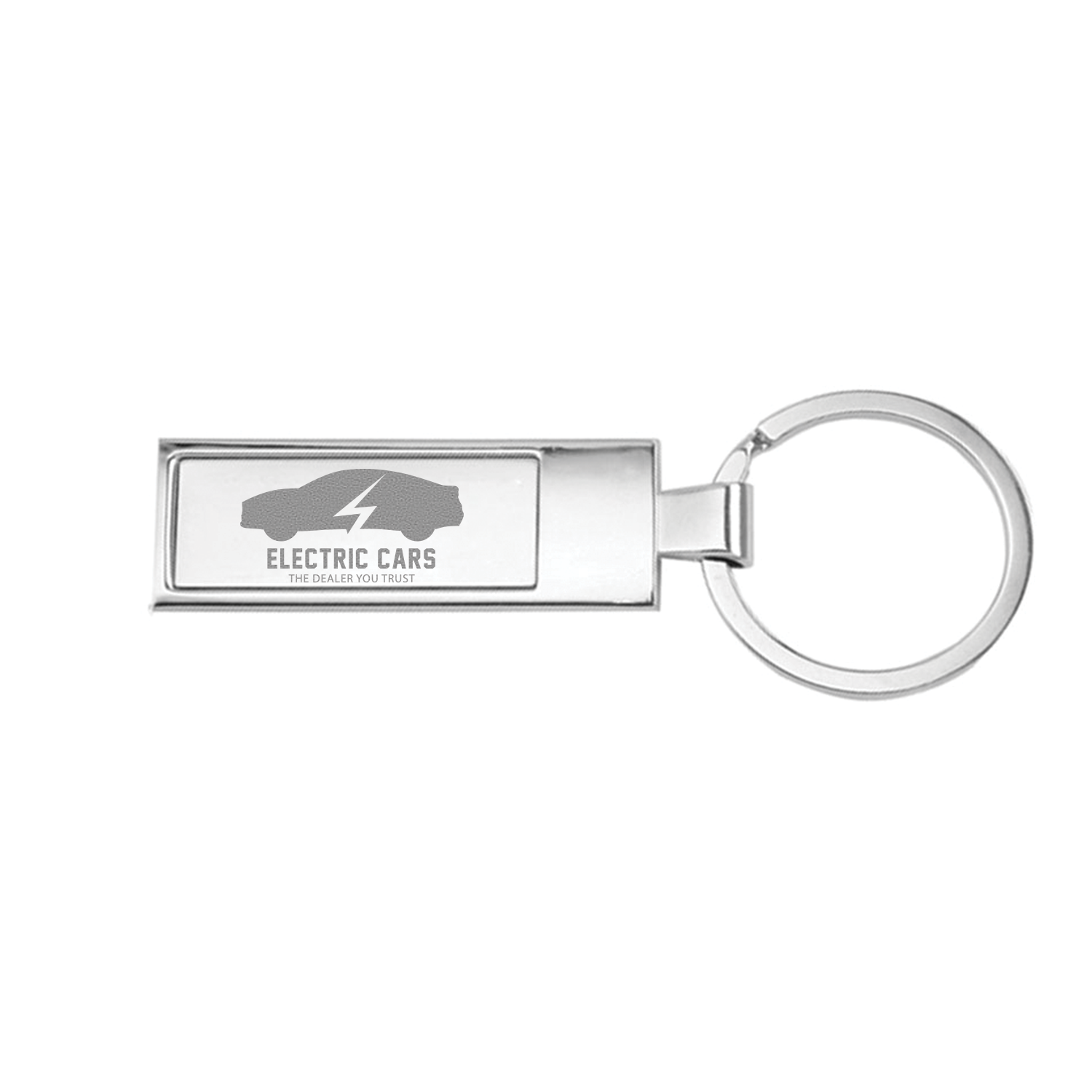Rectangular Metal Keychain 1