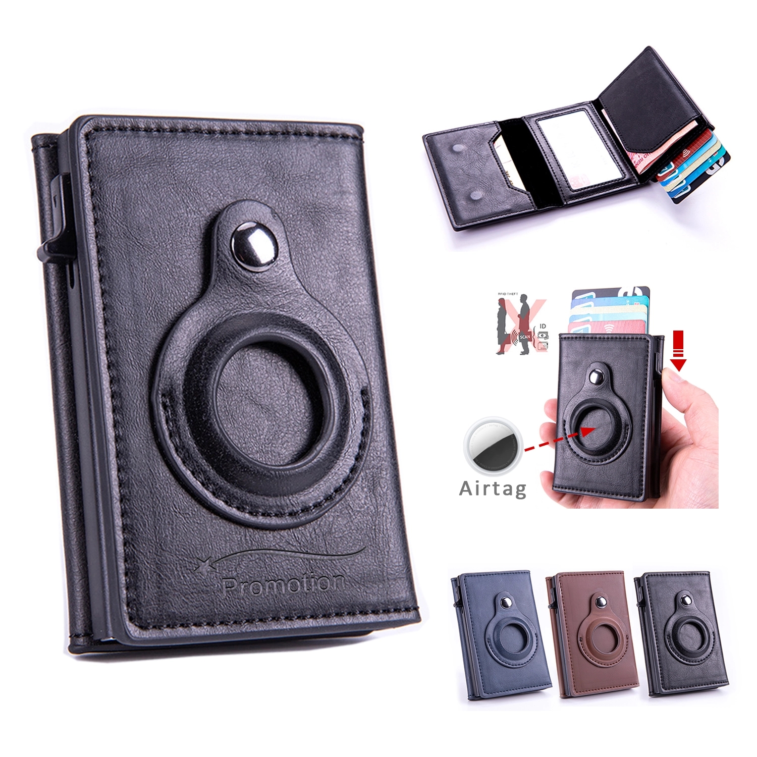 Pu Airtag Wallet 4