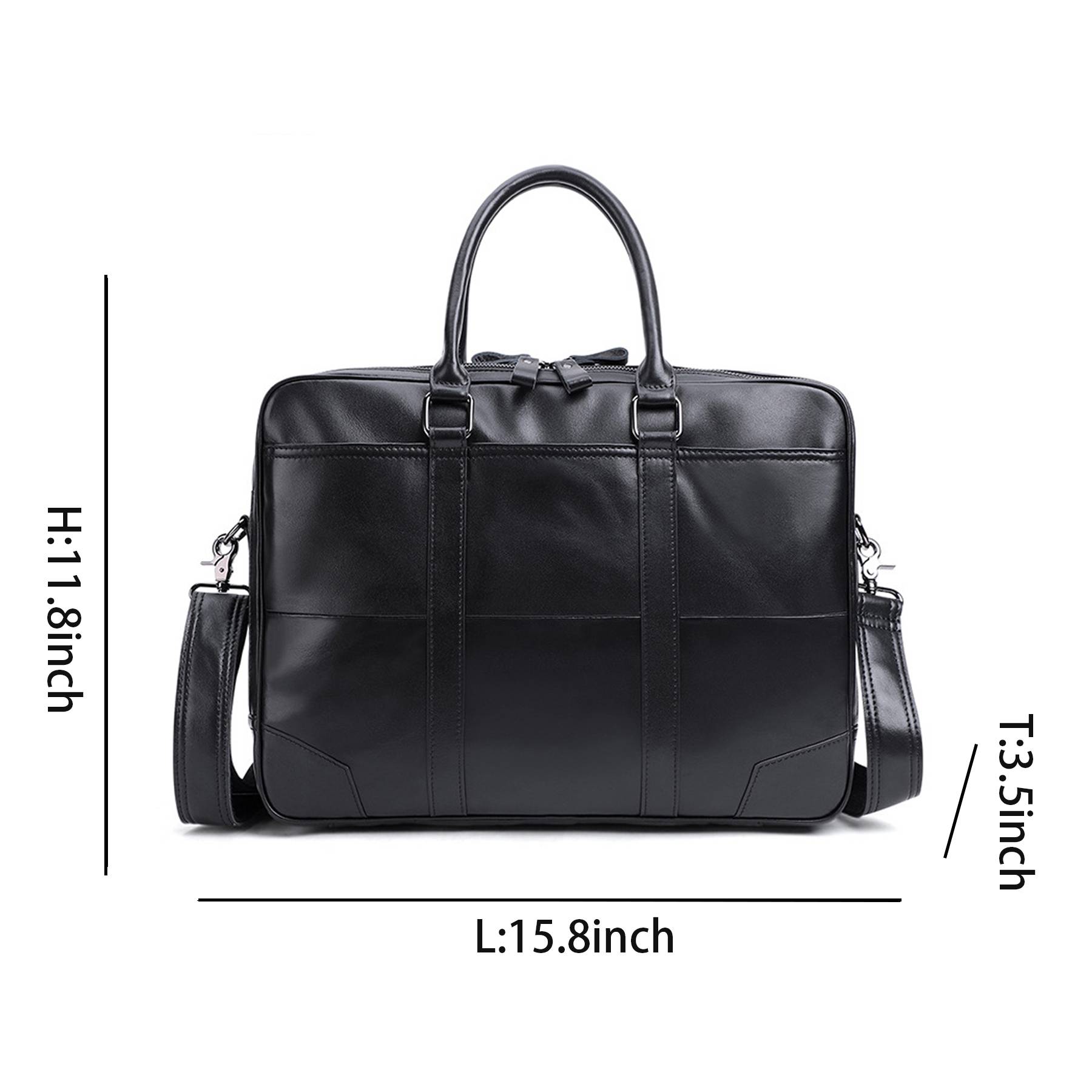 Men's Leather Messenger Bag 4