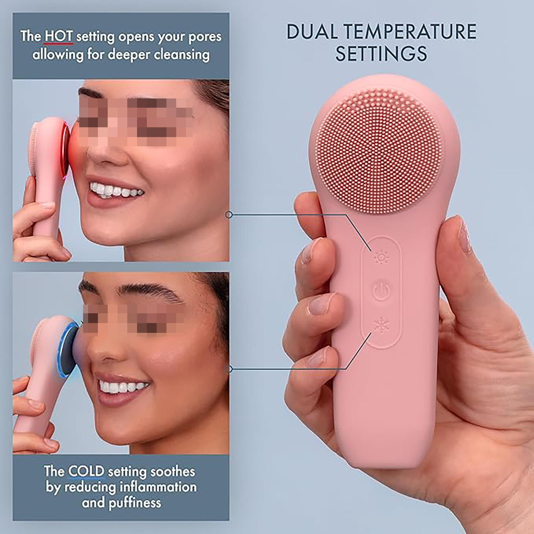 Rechargeable Electric Silicone Face Scrubber 9