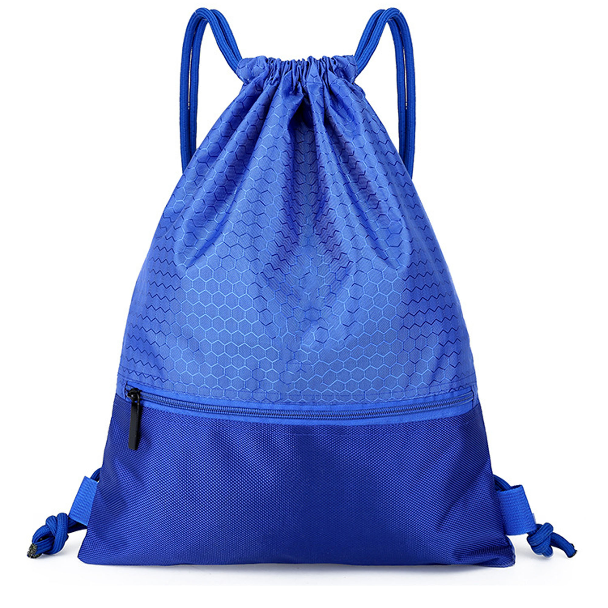 Football Shape Fabric Zipper Drawstring 2